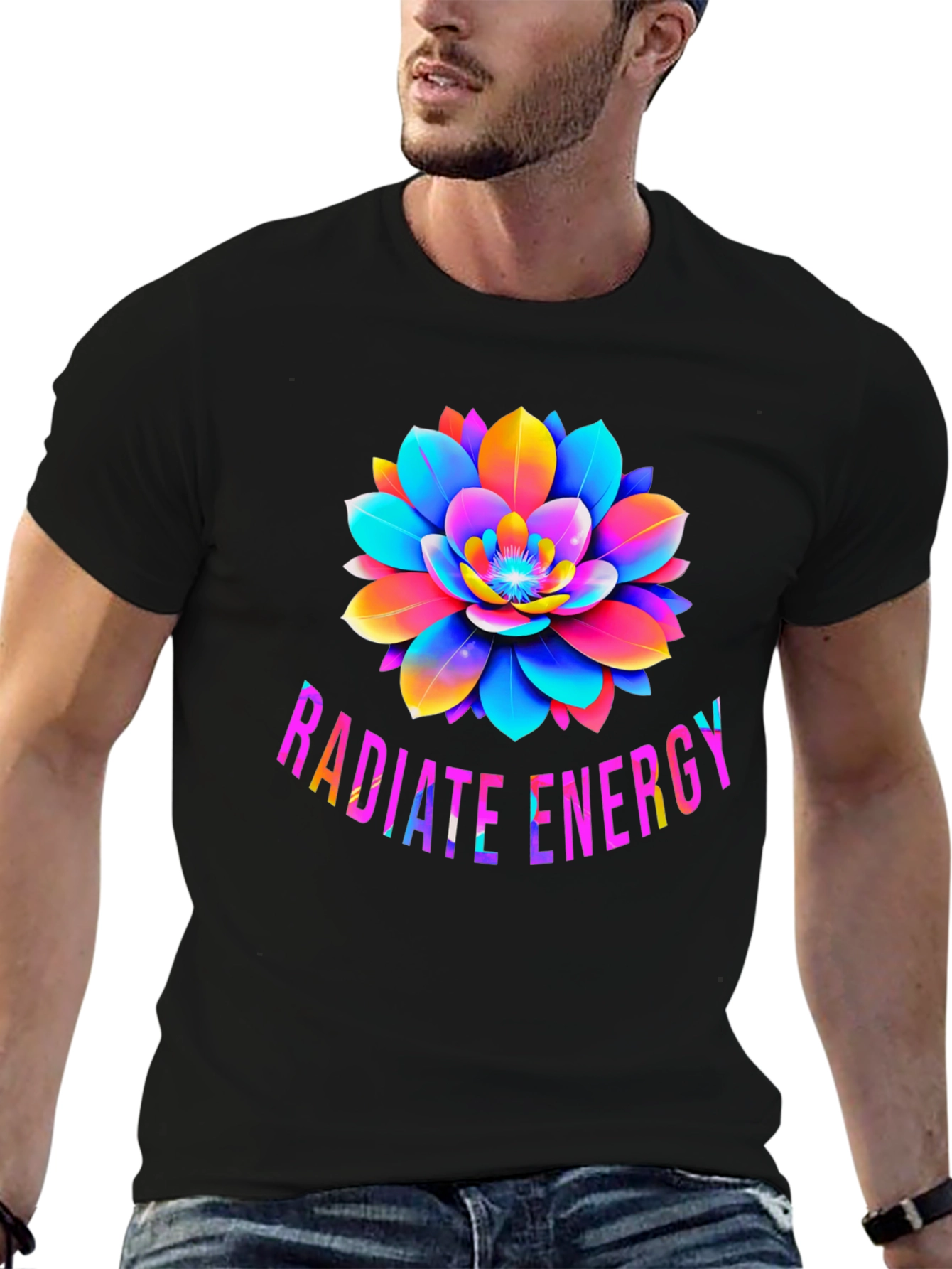 Radiate Energy Lotus Graphic T-Shirt