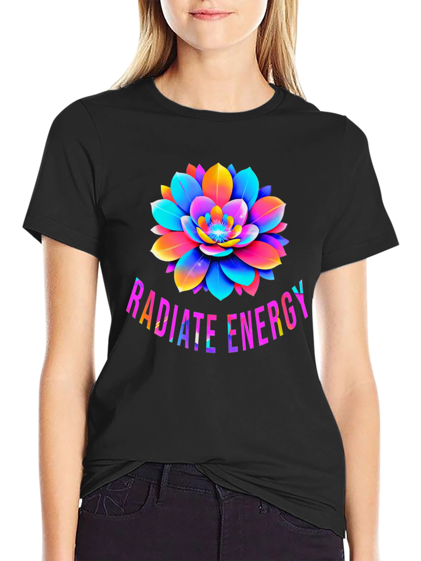 Radiate Energy Lotus Graphic T-Shirt