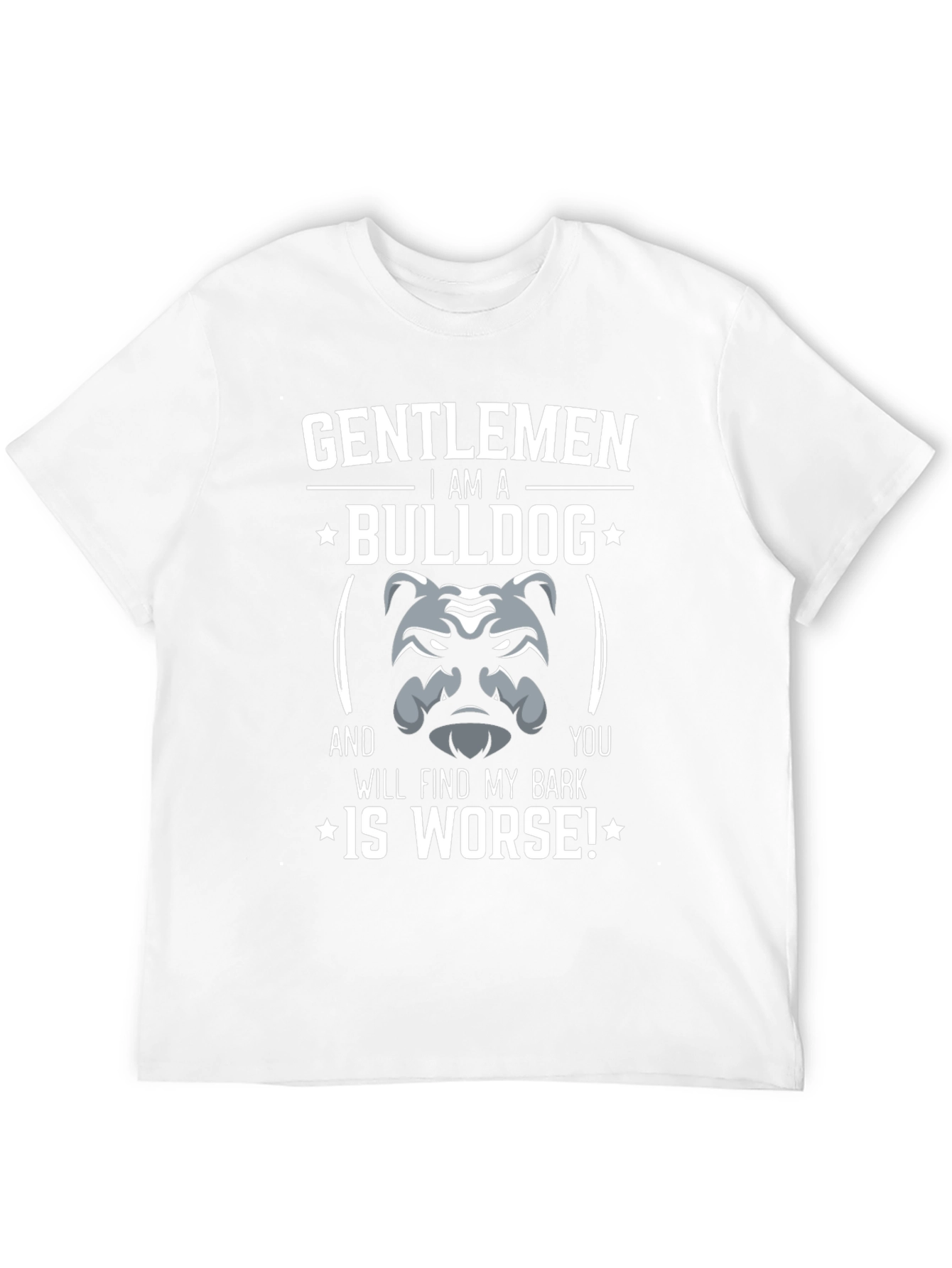 Gentlemen Bulldog Graphic Tee - Funny Dog Lover Shirt