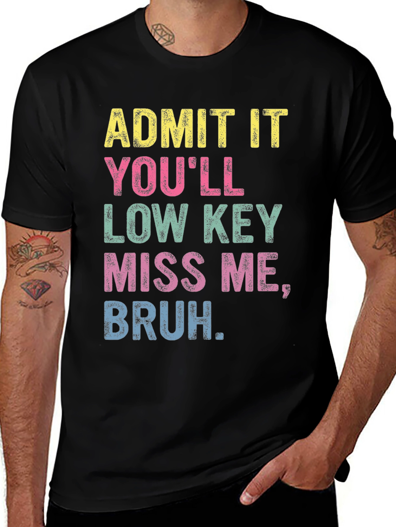 Admit It Bruh Funny Graphic T-Shirt