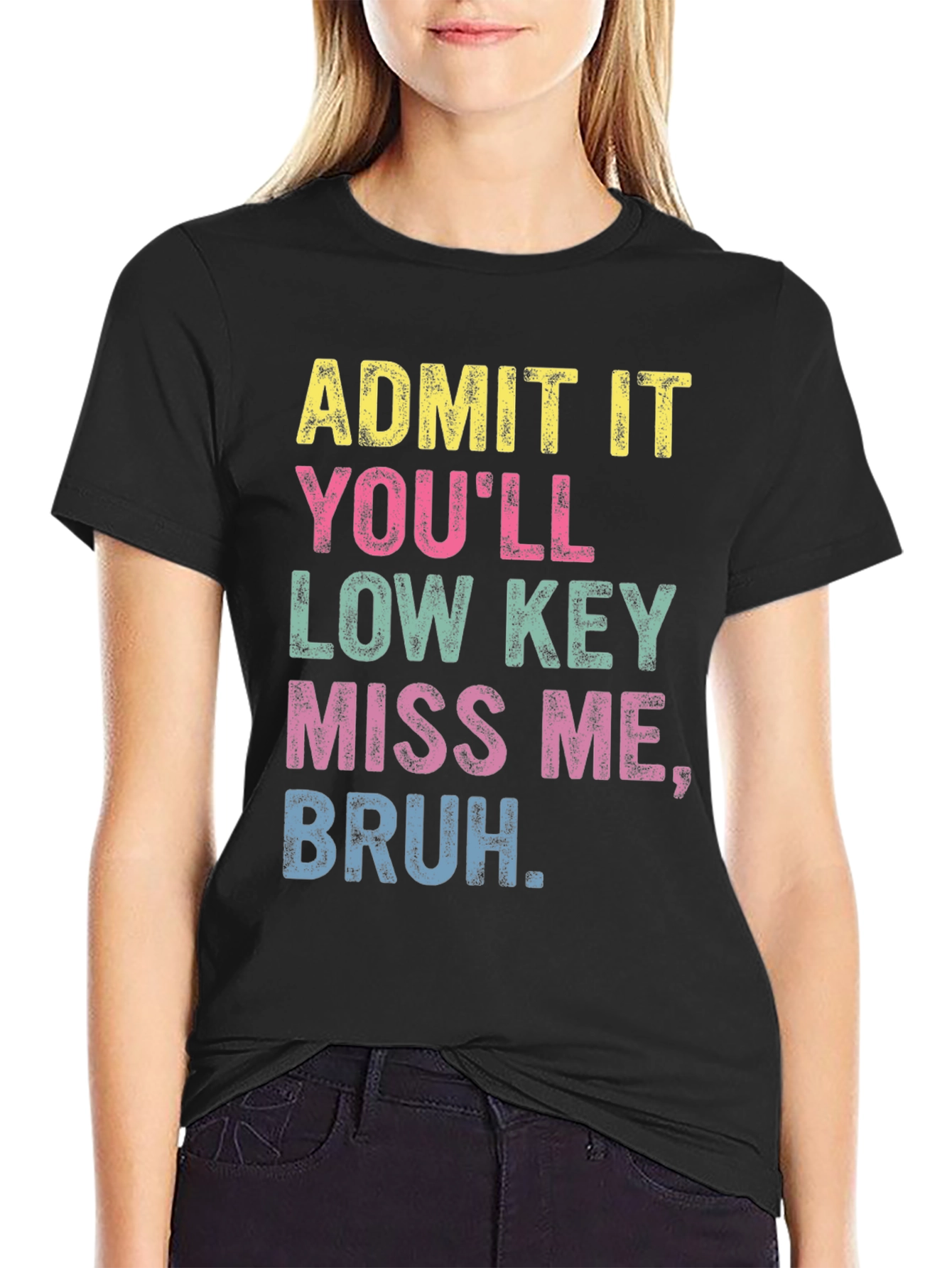 Admit It Bruh Funny Graphic T-Shirt
