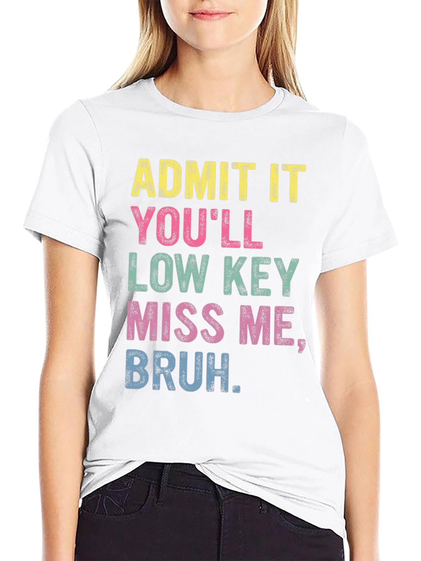 Admit It Bruh Funny Graphic T-Shirt