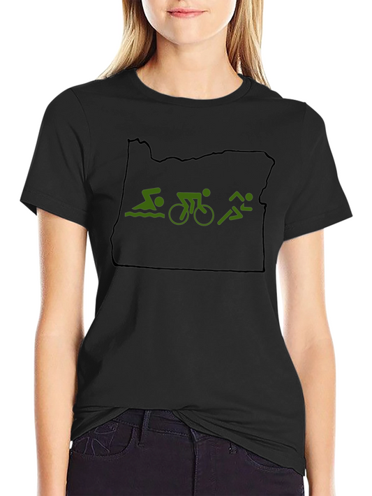 Oregon Triathlon T-Shirt - State Pride