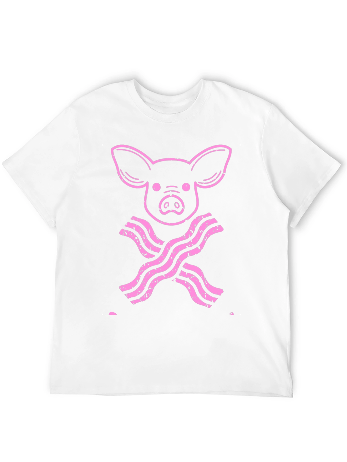 Pig and Bacon Mens Black Graphic Tee