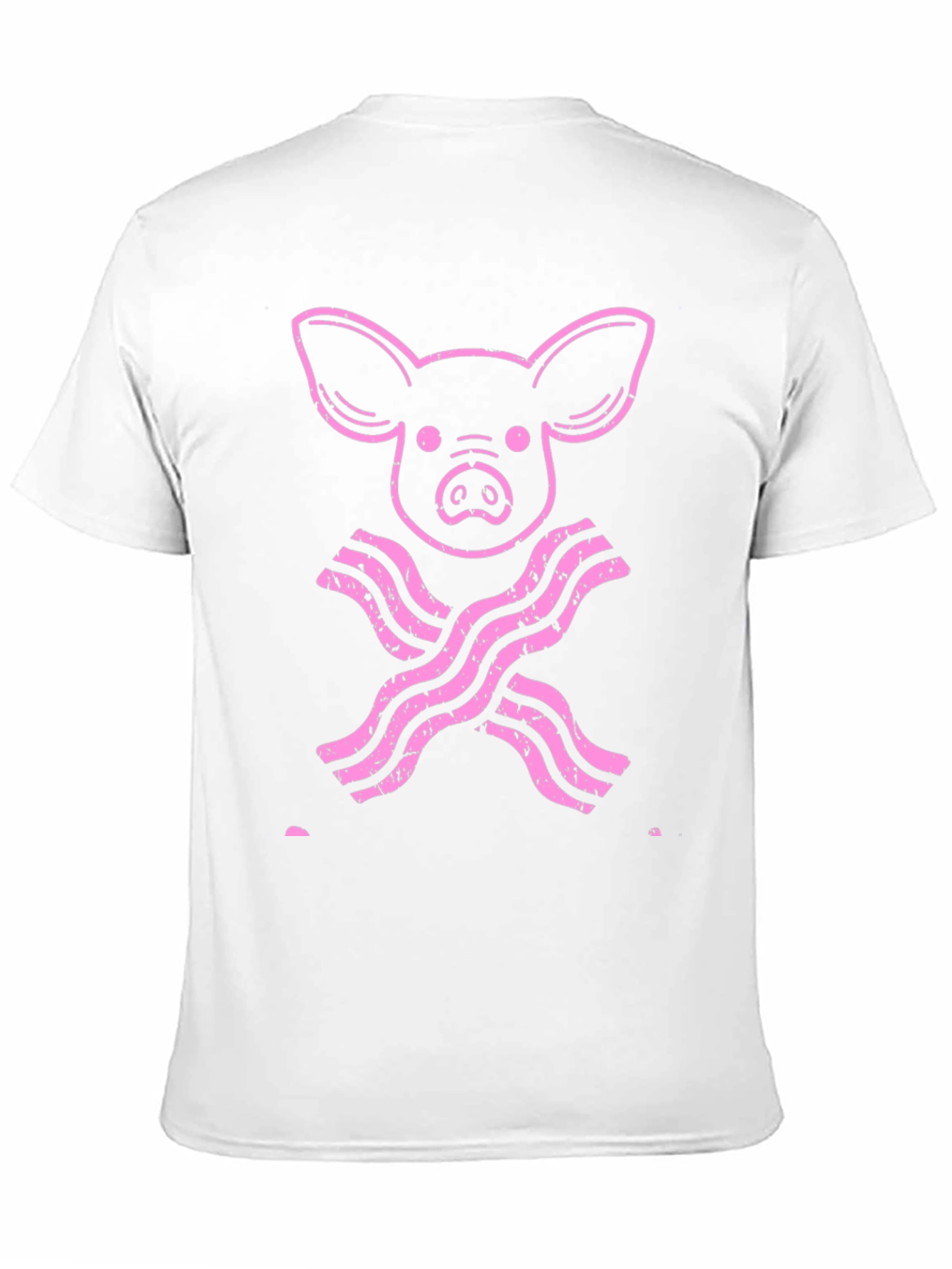 Pig and Bacon Mens Black Graphic Tee
