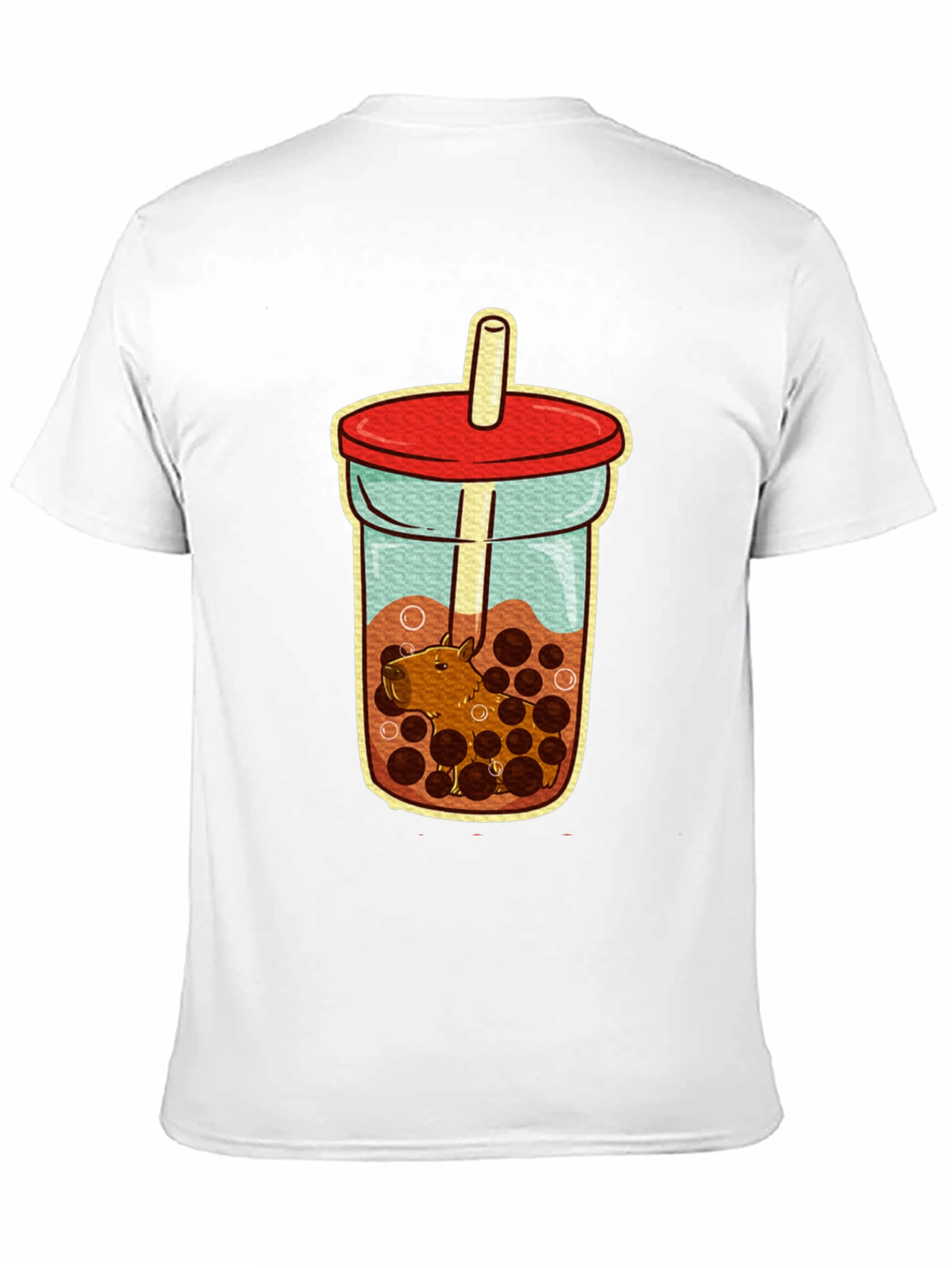 Capybara Bubble Tea T-Shirt - Cute Graphic Tee
