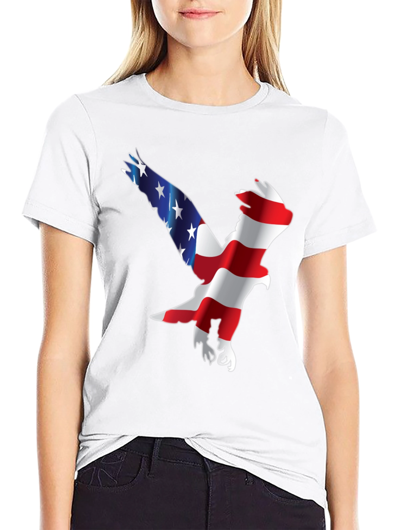 American Flag Eagle Graphic Tee