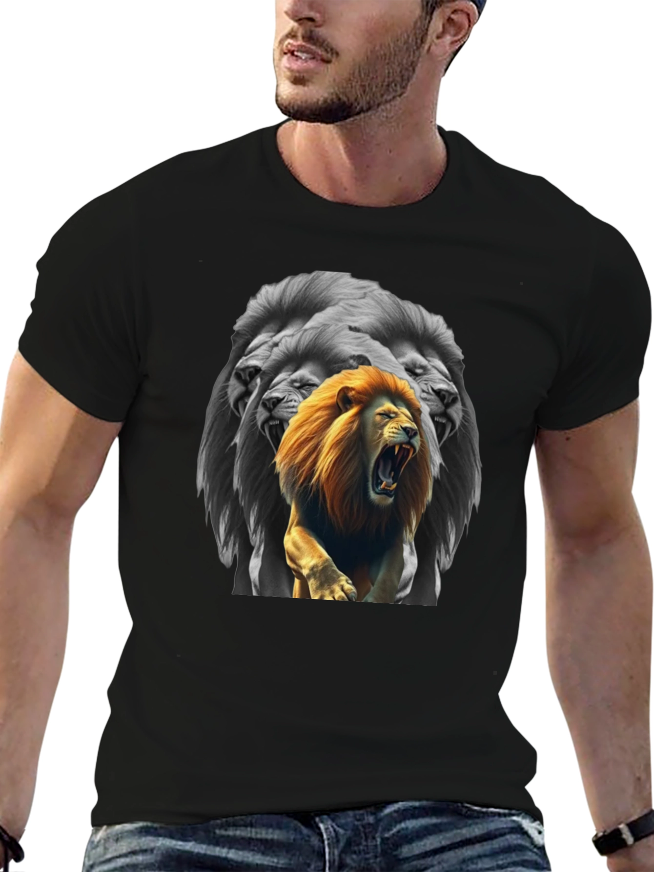Lion King Graphic T-Shirt - Bold Black Tee