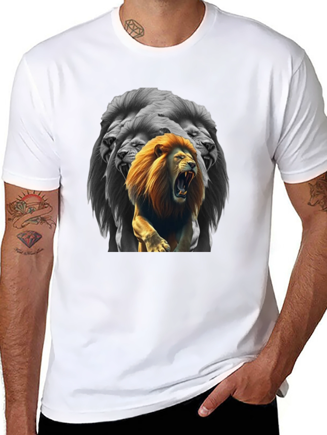 Lion King Graphic T-Shirt - Bold Black Tee