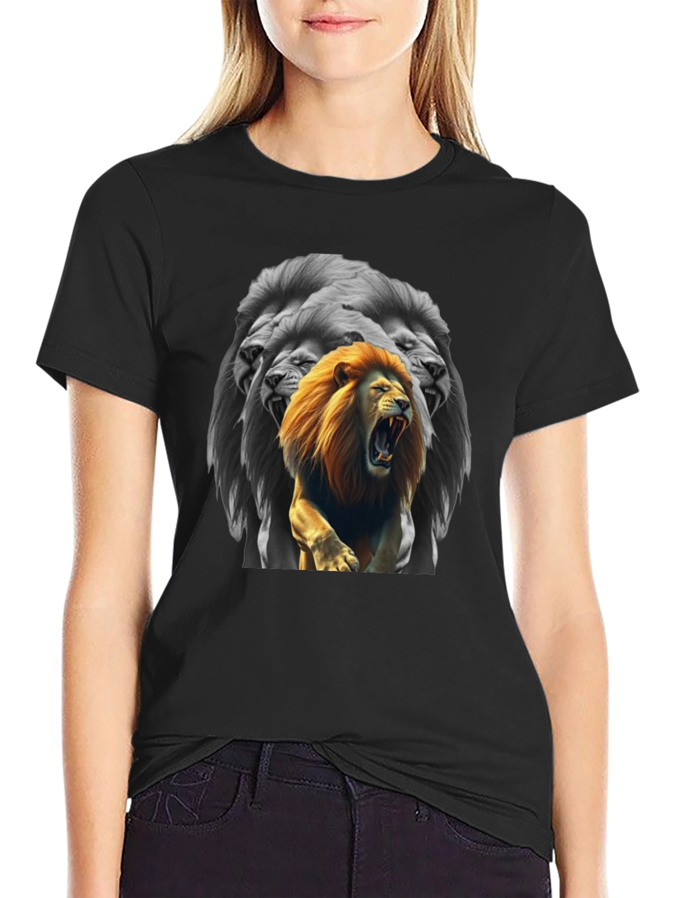 Lion King Graphic T-Shirt - Bold Black Tee