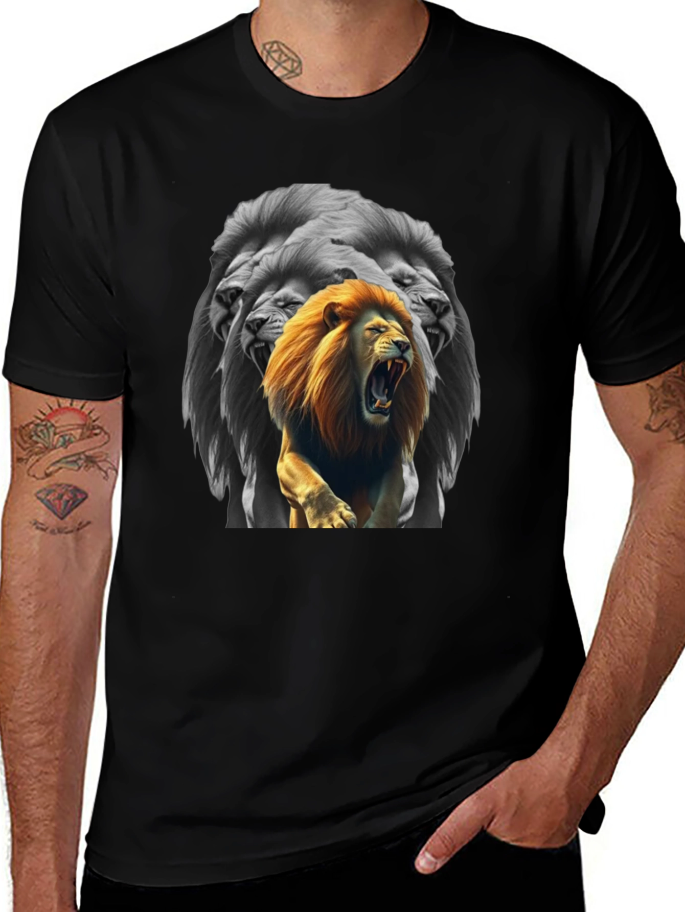Lion King Graphic T-Shirt - Bold Black Tee