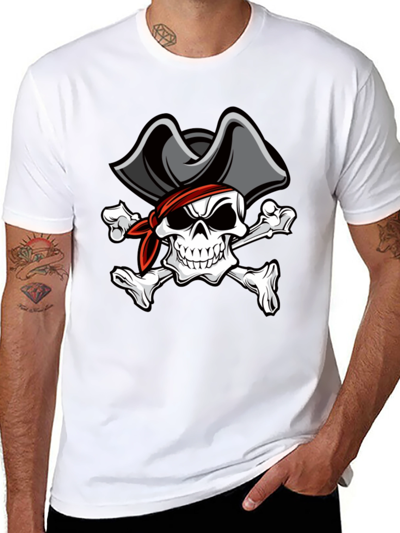 Pirate Skull T-Shirt - Classic Design