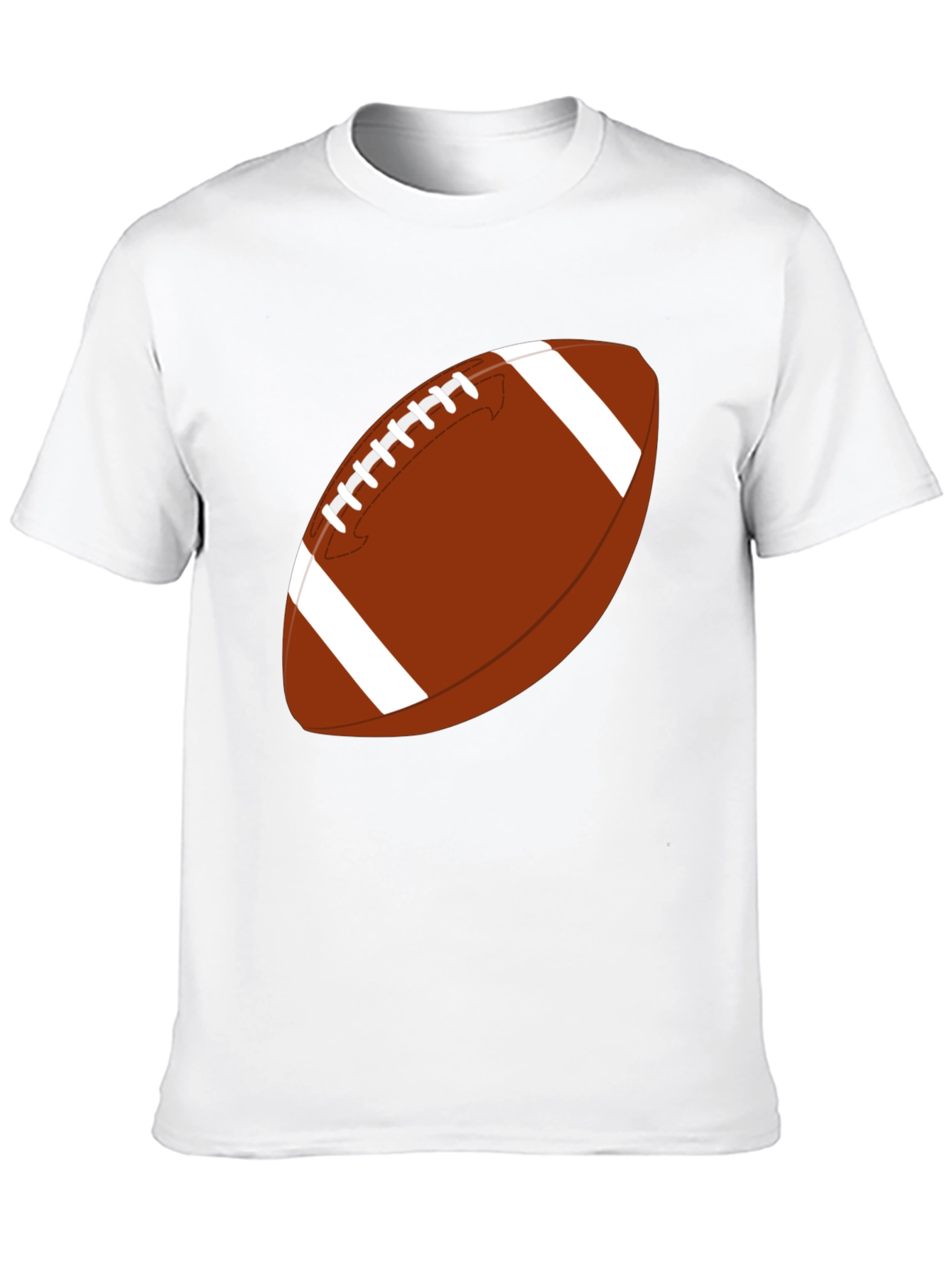 Football Graphic Tee - Black Casual T-Shirt
