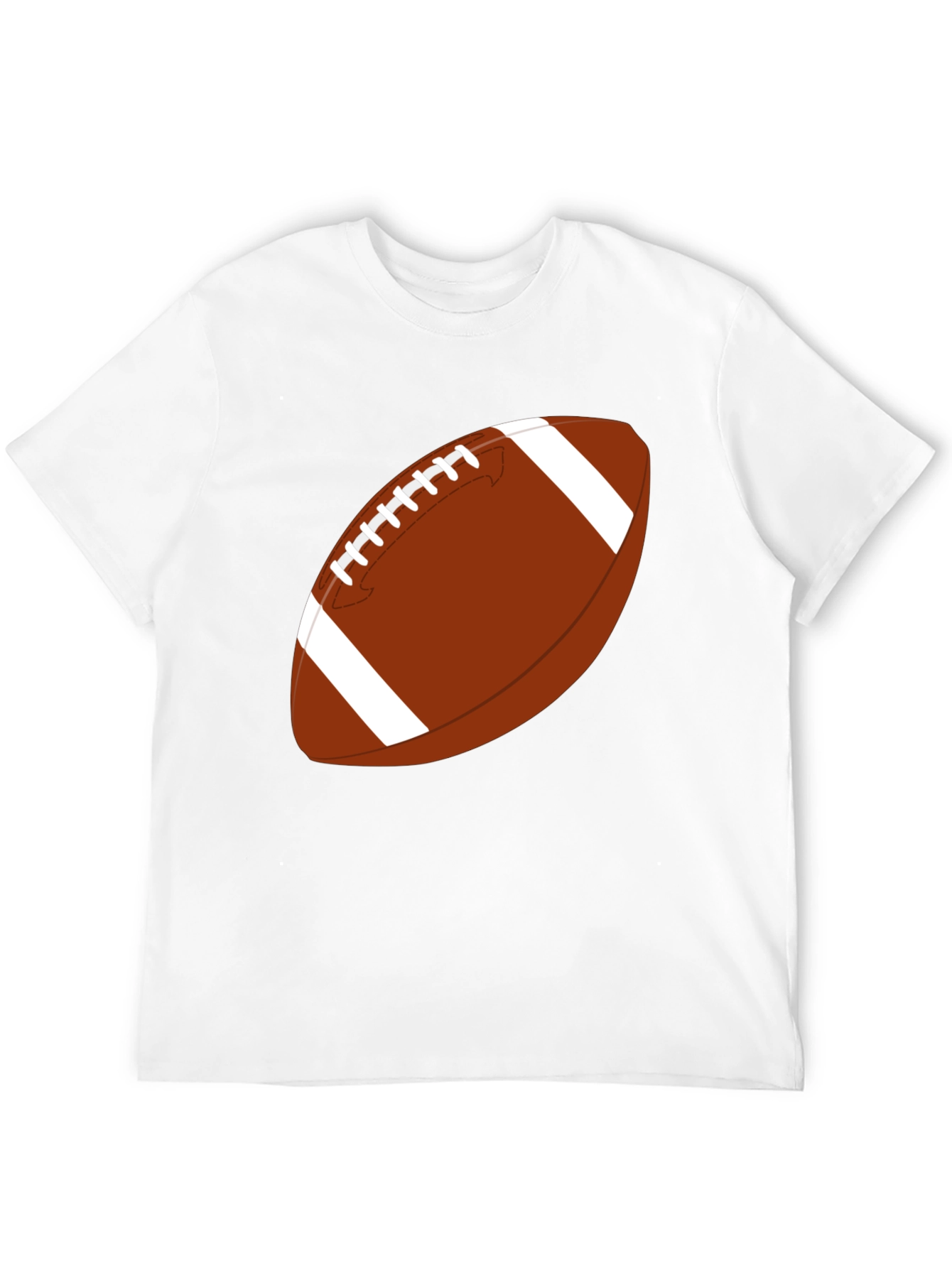 Football Graphic Tee - Black Casual T-Shirt