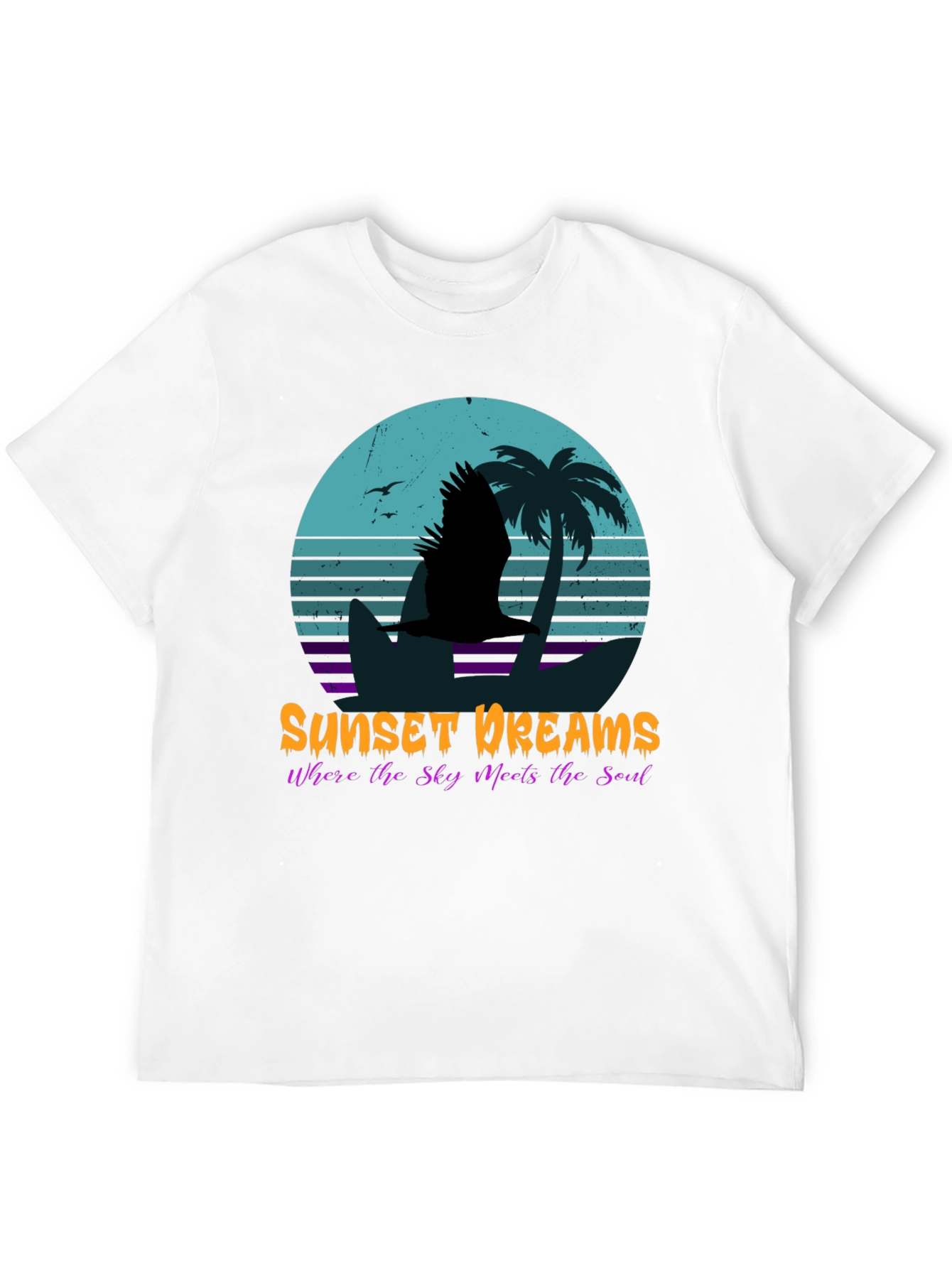 Sunset Dreams Graphic Tee - Tropical Island Style