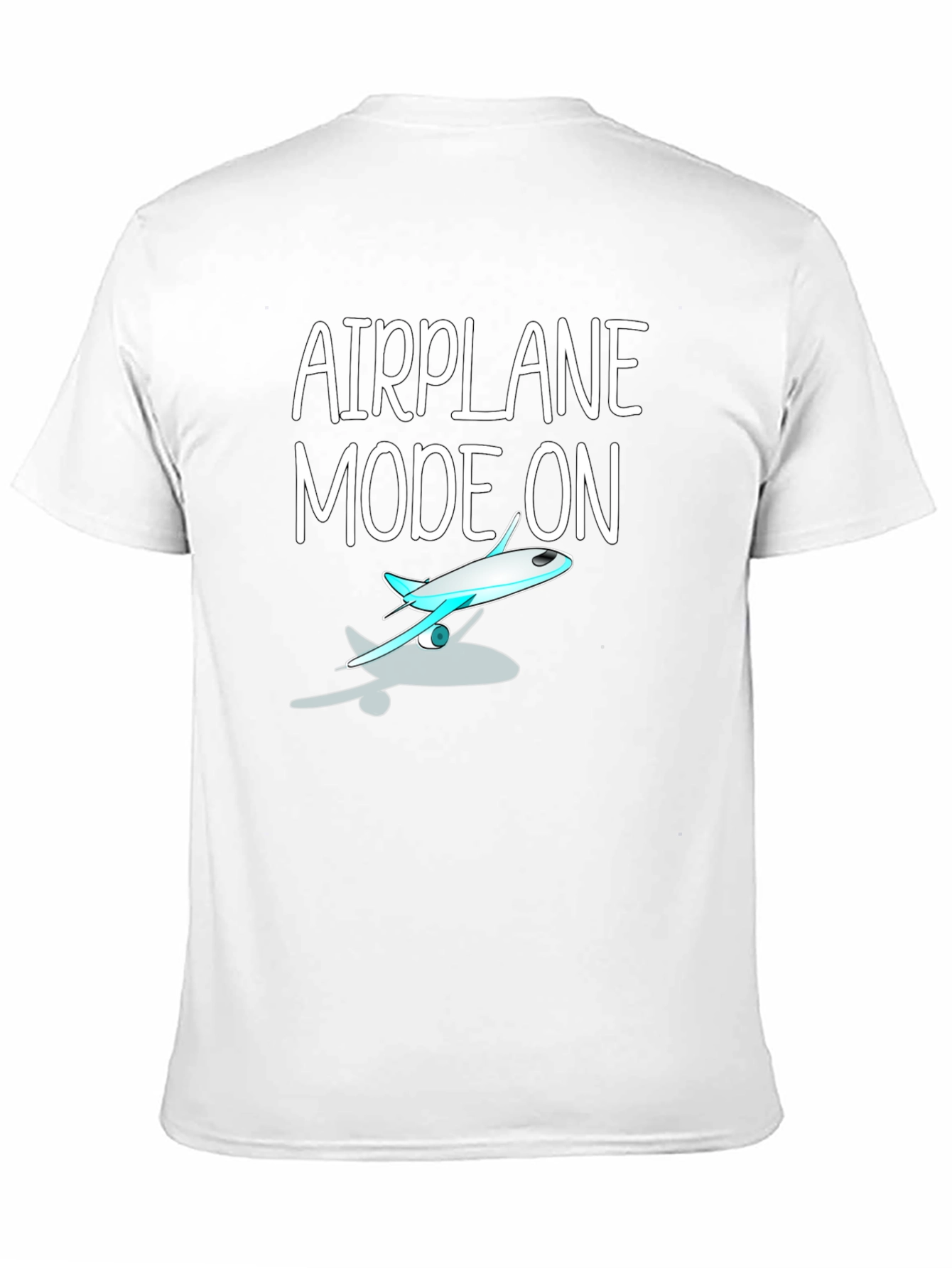 Airplane Mode On Black T-Shirt