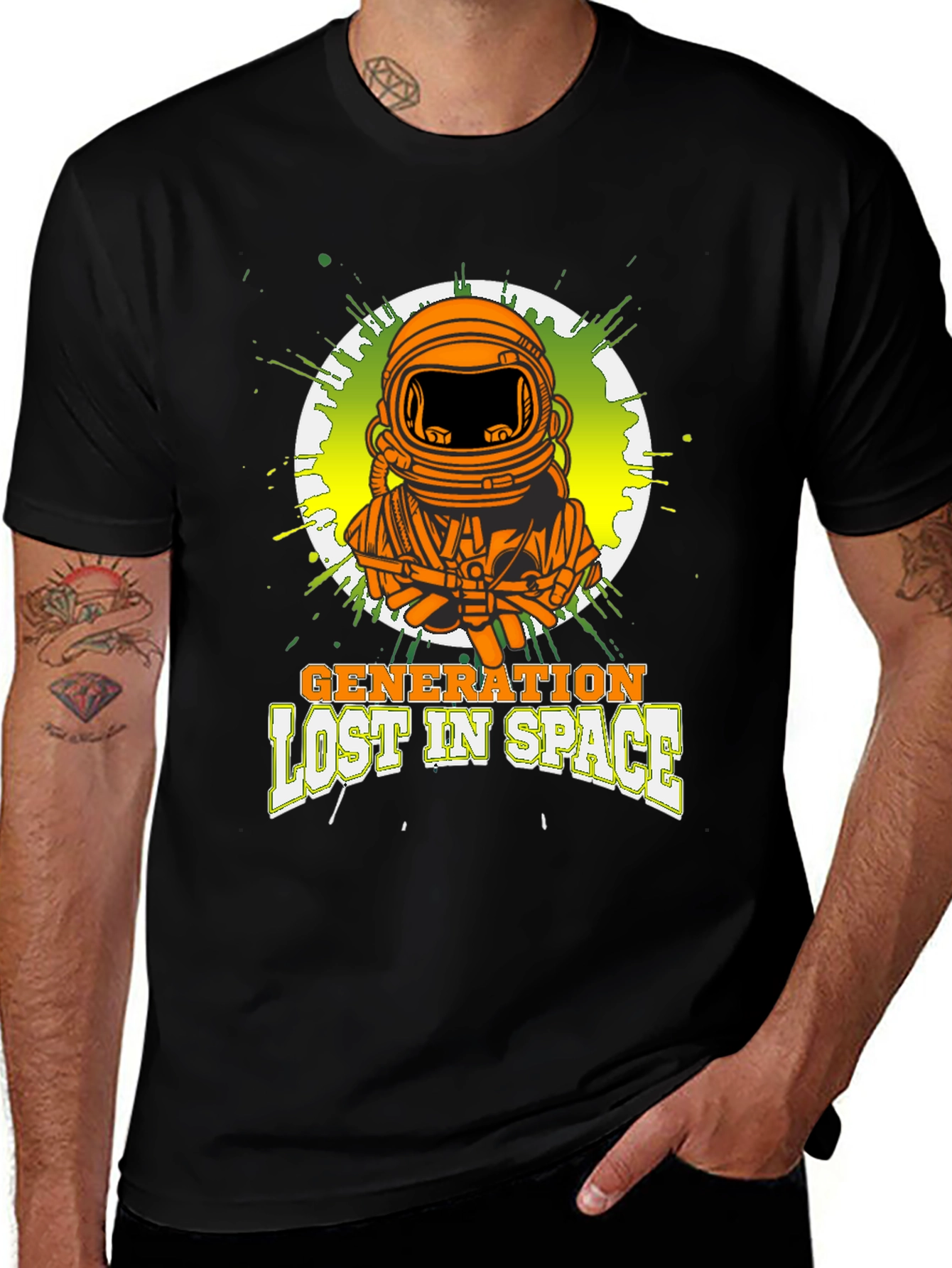 Generation Lost In Space Black T-Shirt