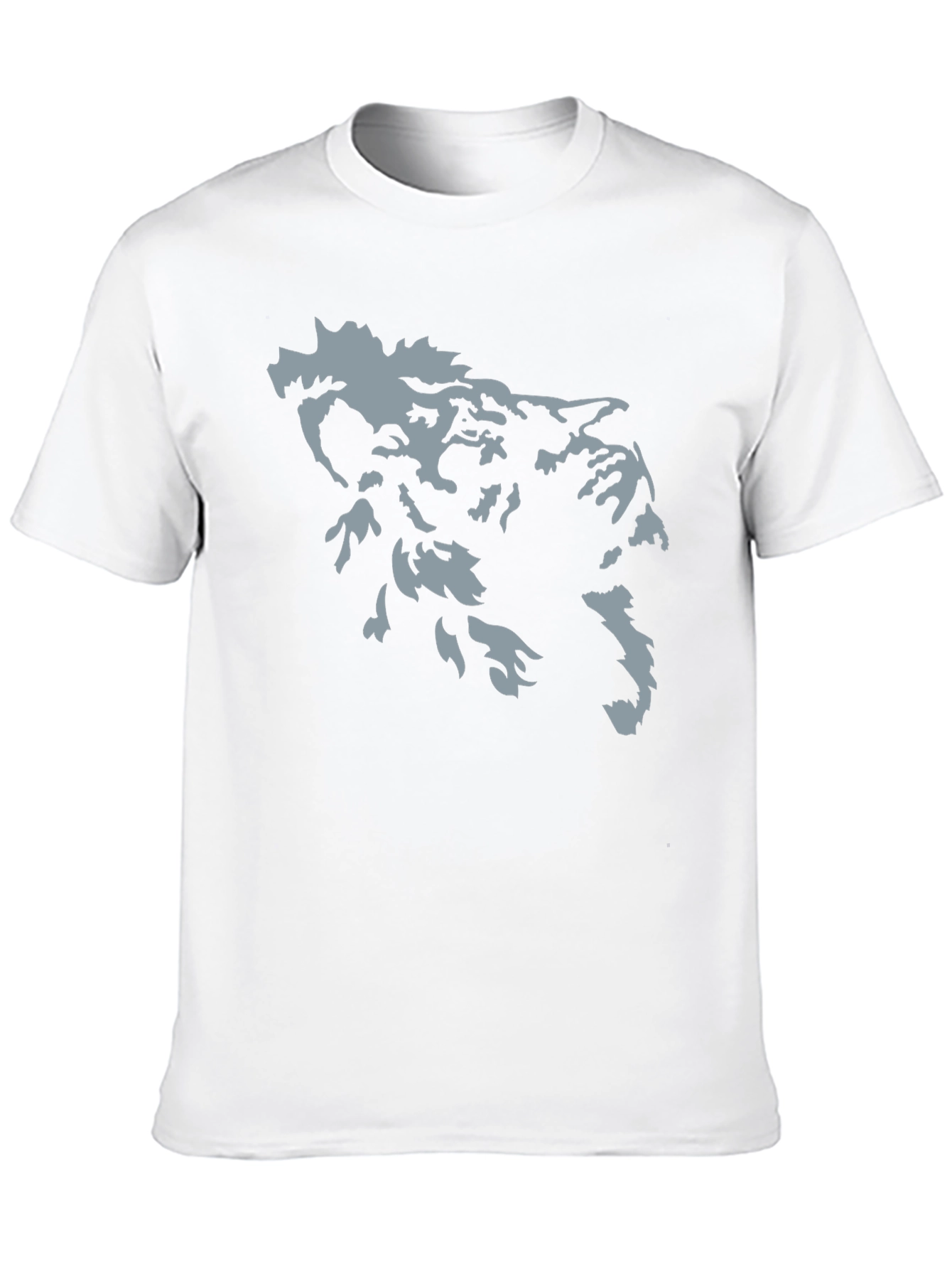 Cool Black T-Shirt with Wolf Graphic