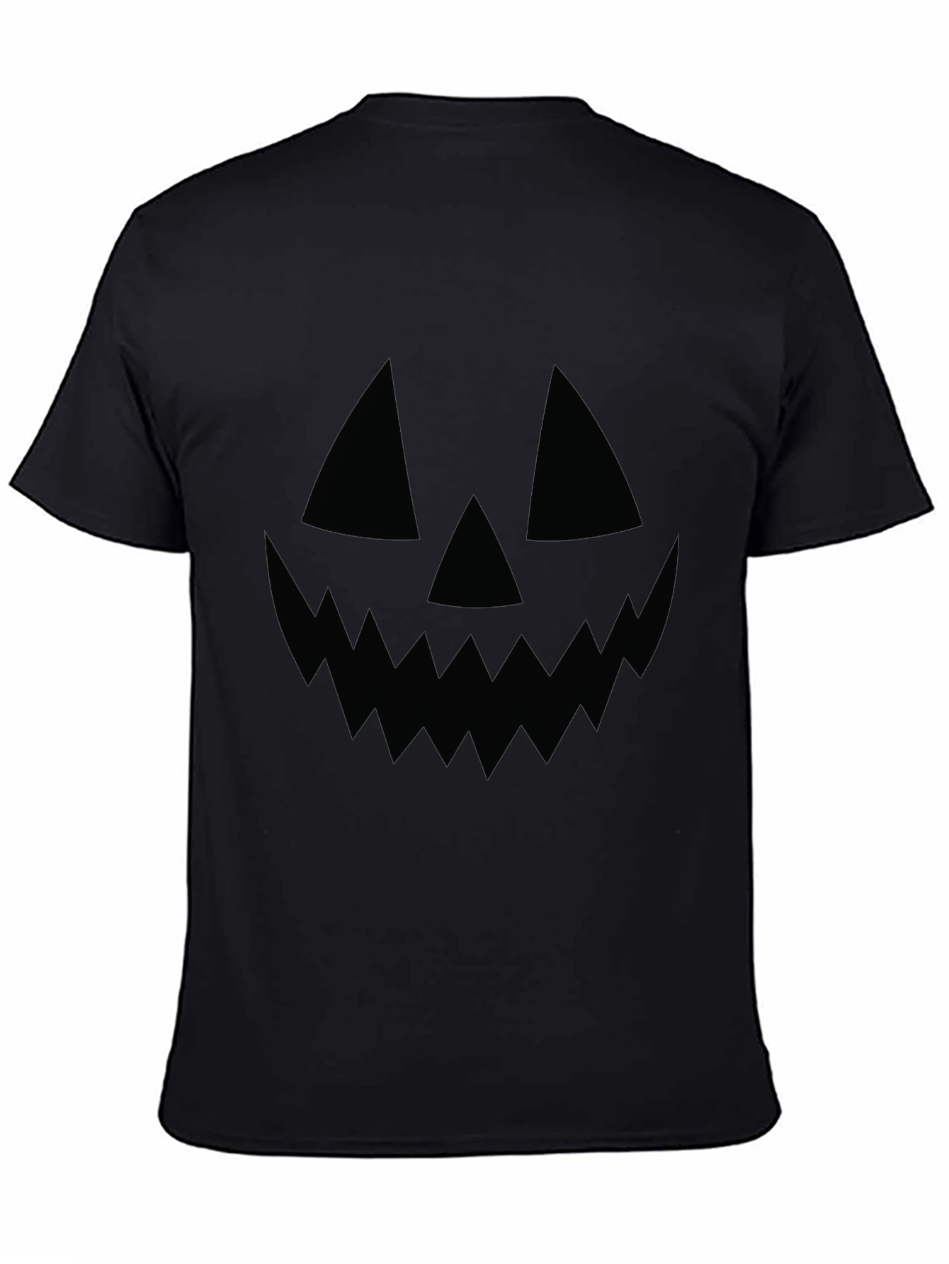 Mens Halloween Jack-O-Lantern Face T-Shirt