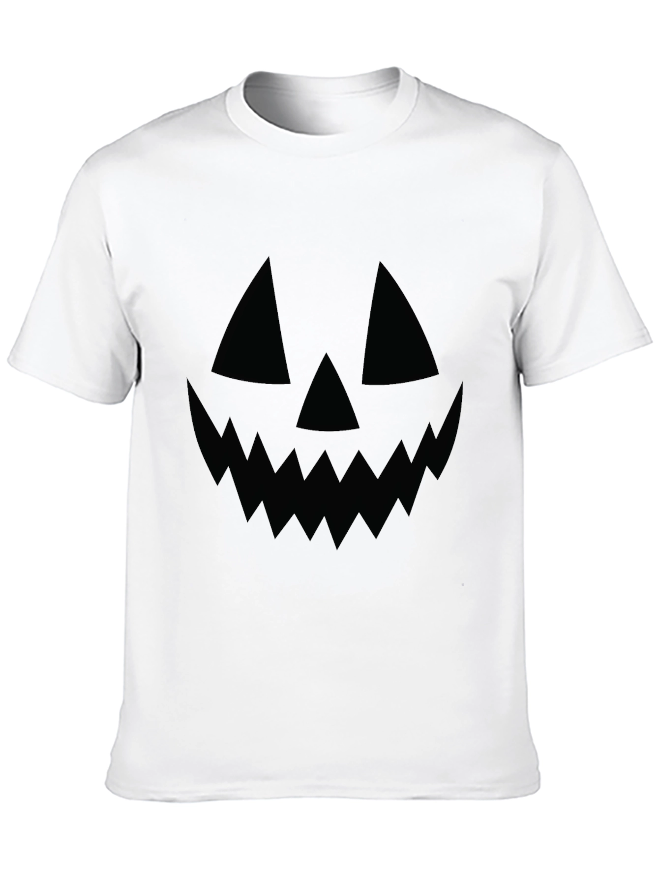 Mens Halloween Jack-O-Lantern Face T-Shirt
