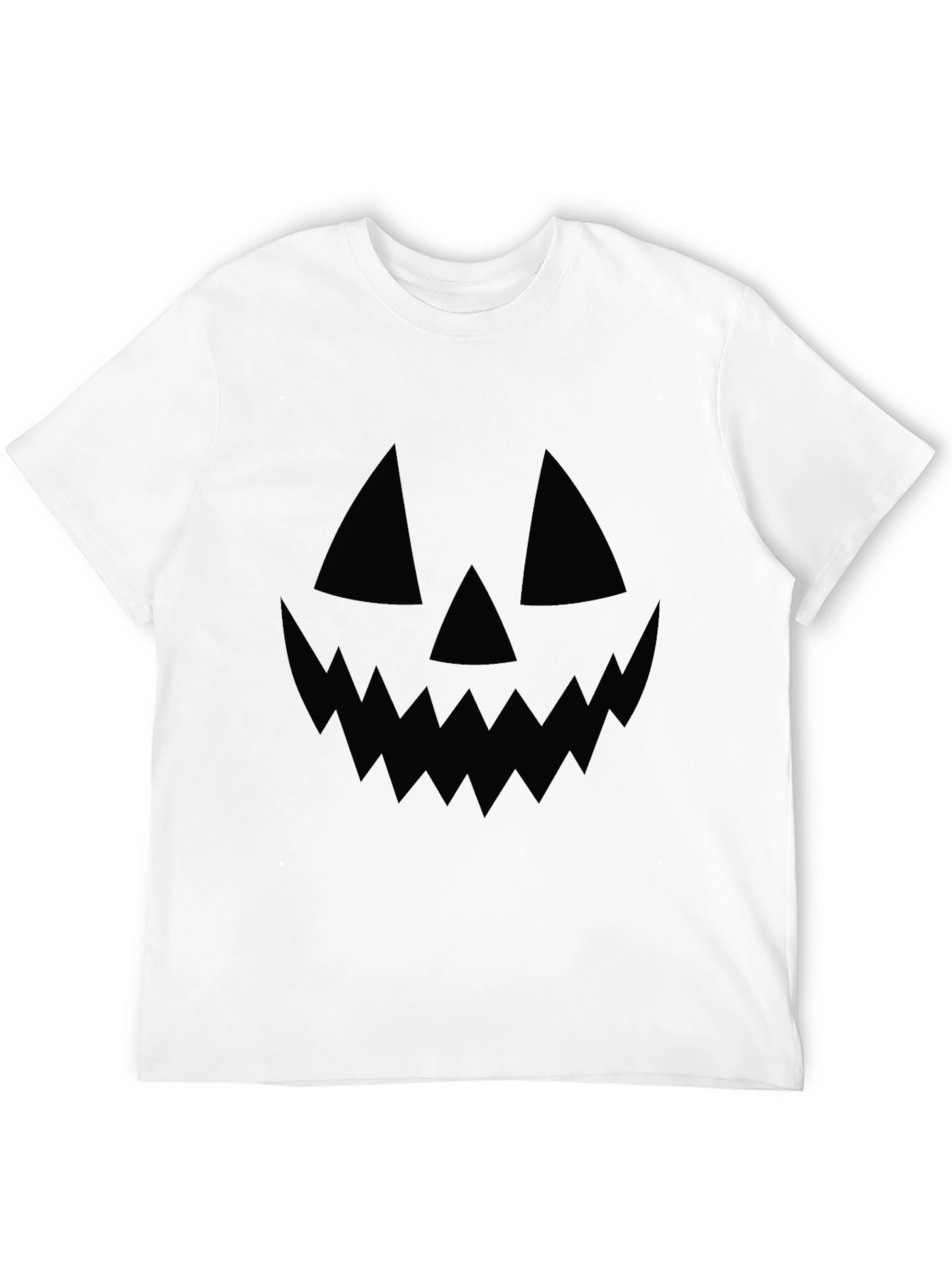 Mens Halloween Jack-O-Lantern Face T-Shirt