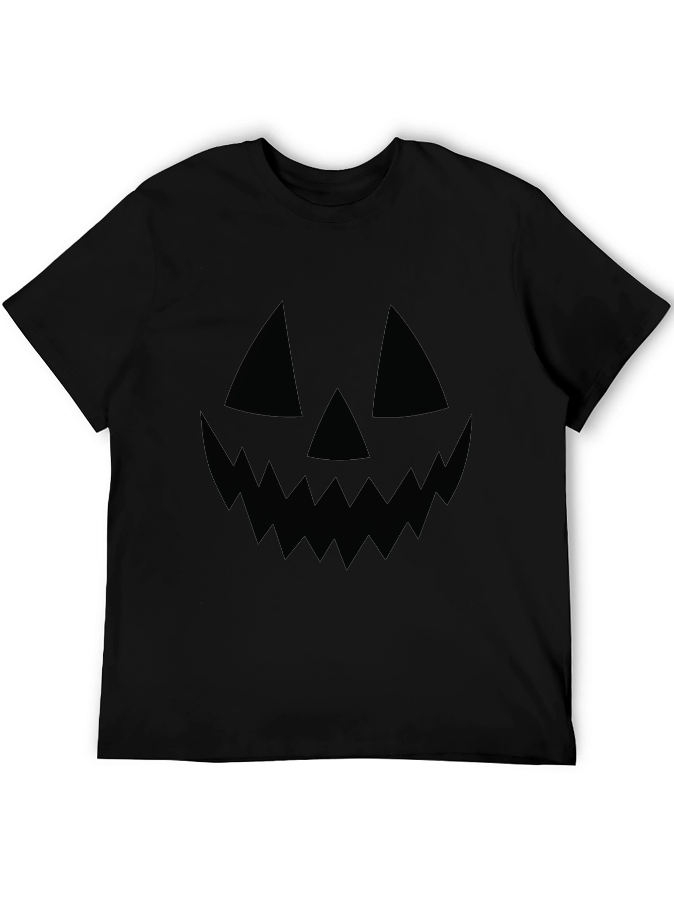 Mens Halloween Jack-O-Lantern Face T-Shirt