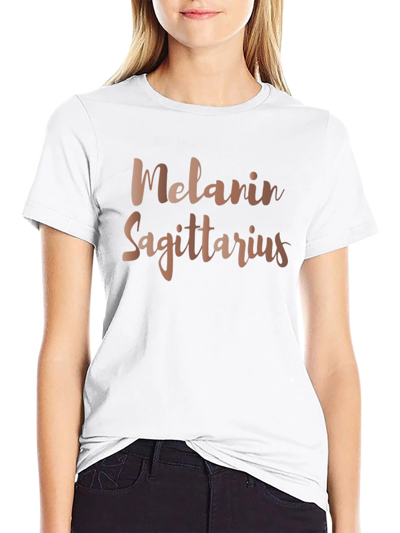 Melanin Sagittarius T-Shirt - Zodiac Sign Tee
