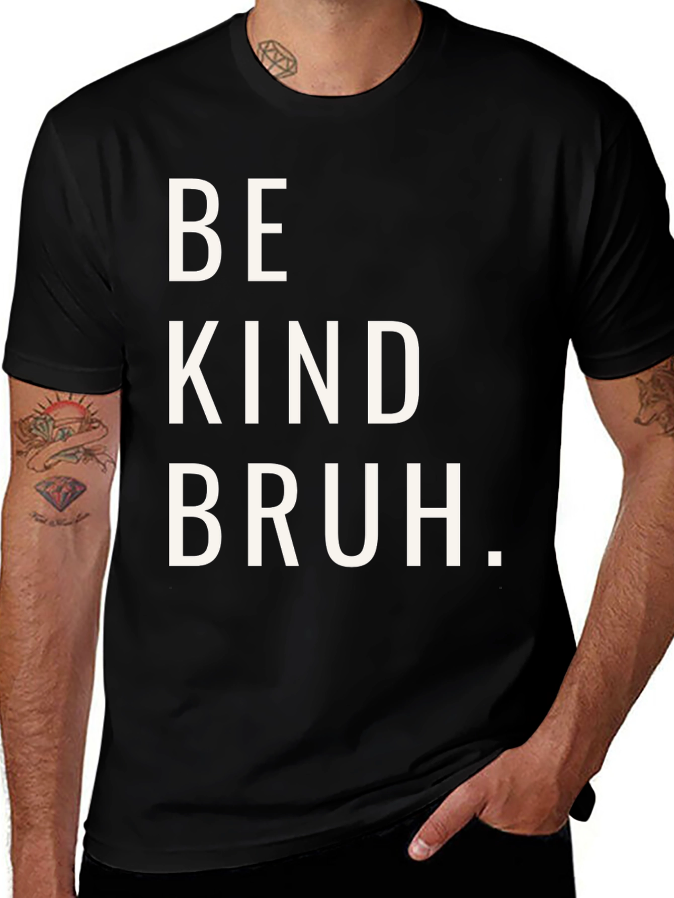 Be Kind Bruh Graphic Tee - Casual Comfort