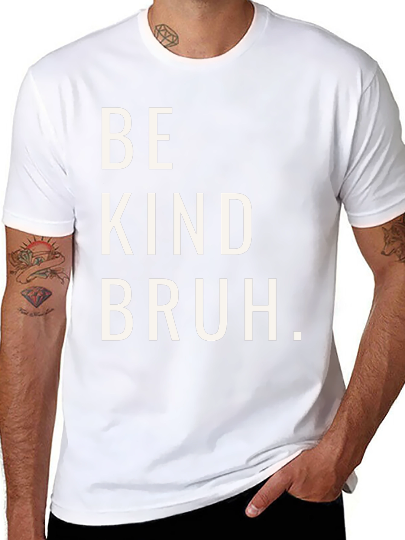 Be Kind Bruh Graphic Tee - Casual Comfort