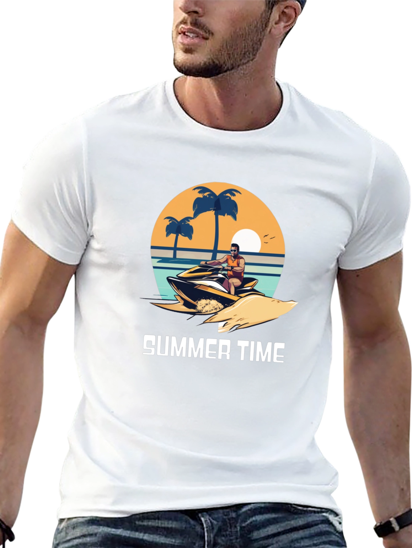 Summer Time Graphic T-Shirt - Beach Vibes