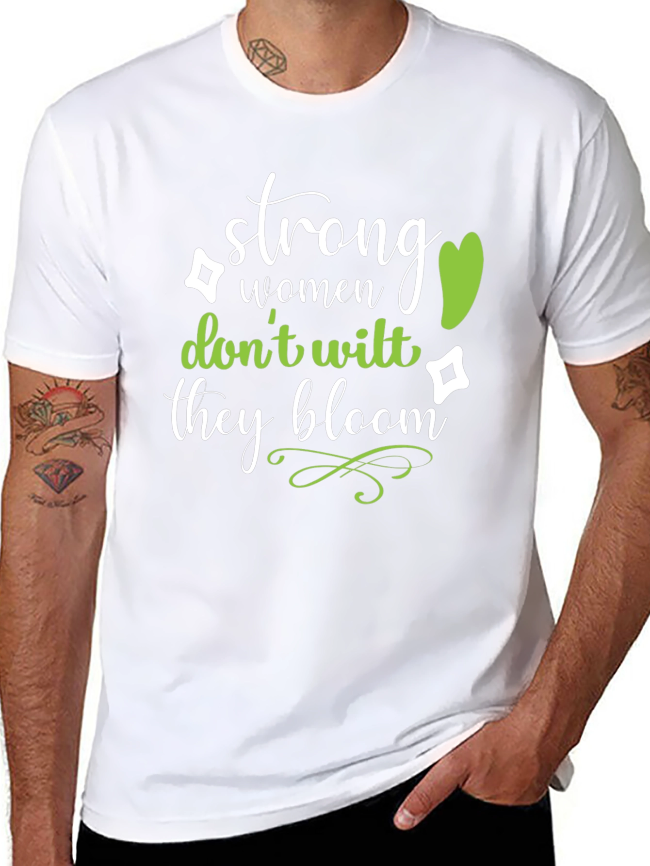 Strong Women Bloom T-Shirt - Inspirational Graphic Tee