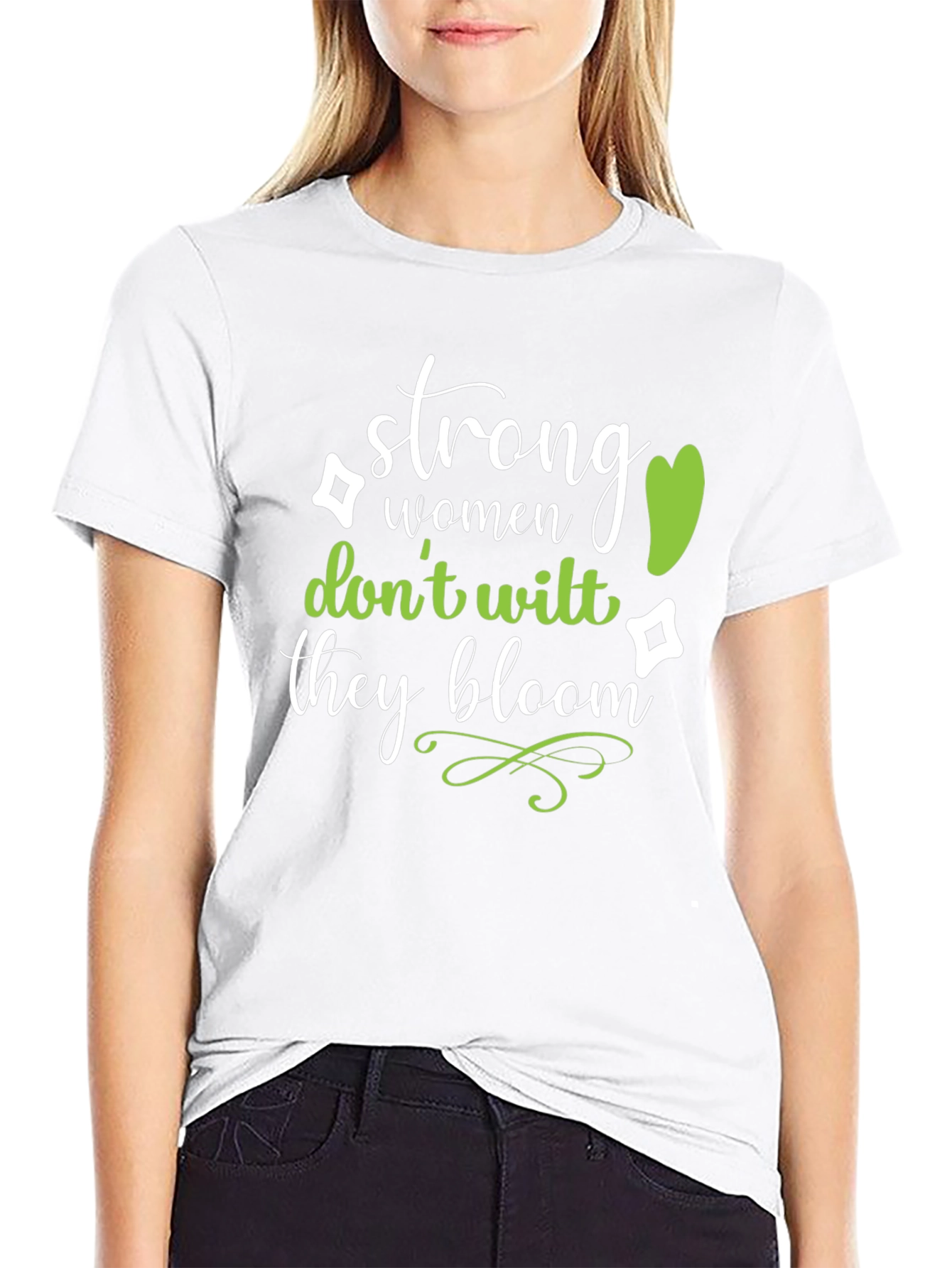 Strong Women Bloom T-Shirt - Inspirational Graphic Tee