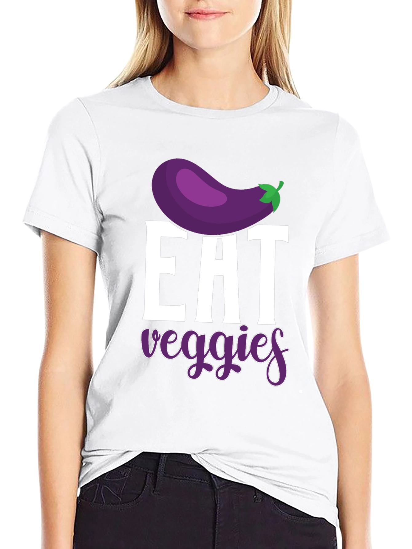 Eat Veggies Graphic T-Shirt - Vegan Lifestyle