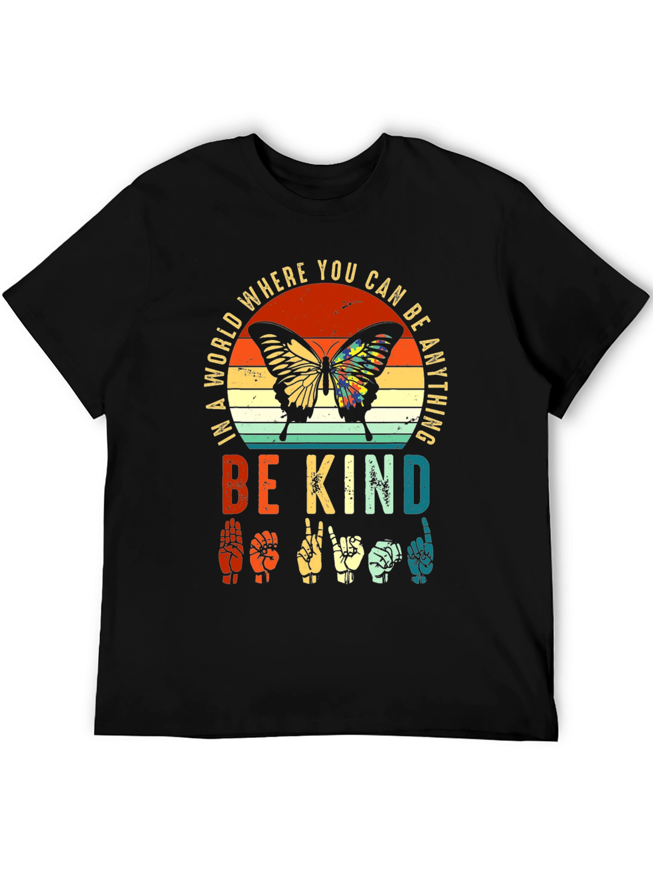 Be Kind Butterfly Graphic T-Shirt