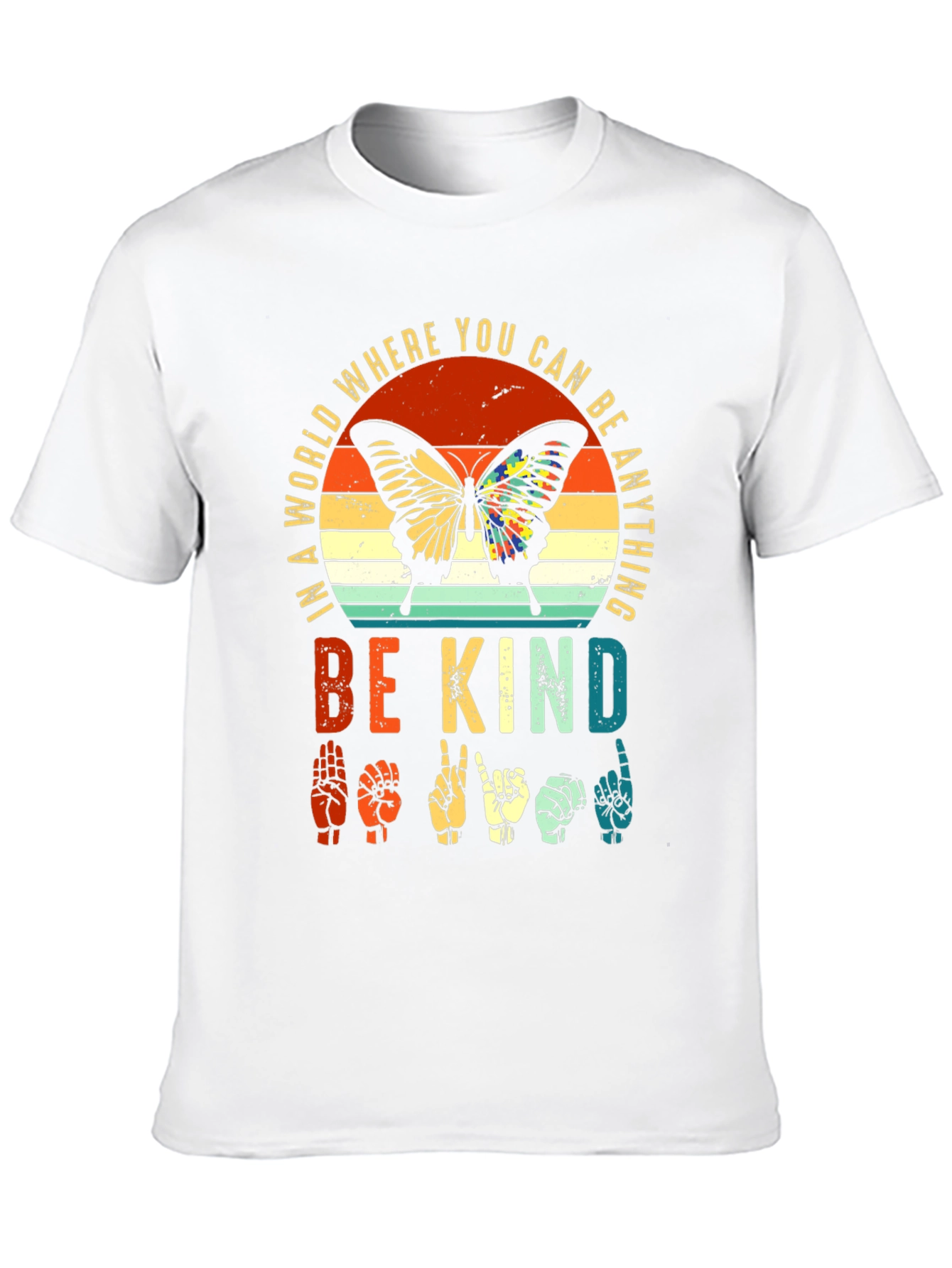 Be Kind Butterfly Graphic T-Shirt