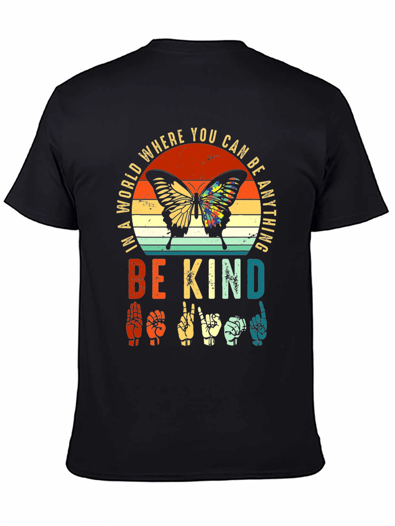 Be Kind Butterfly Graphic T-Shirt