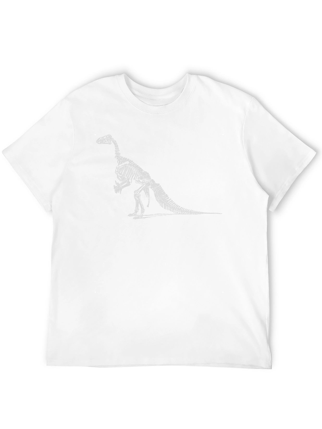 Dinosaur Skeleton Graphic Tee - Black