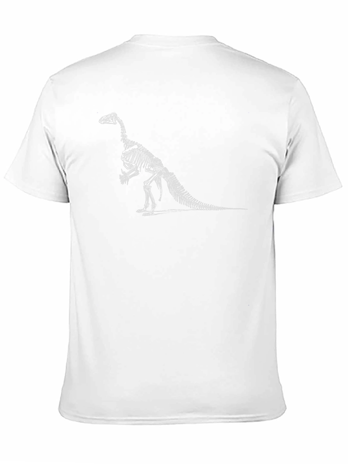 Dinosaur Skeleton Graphic Tee - Black