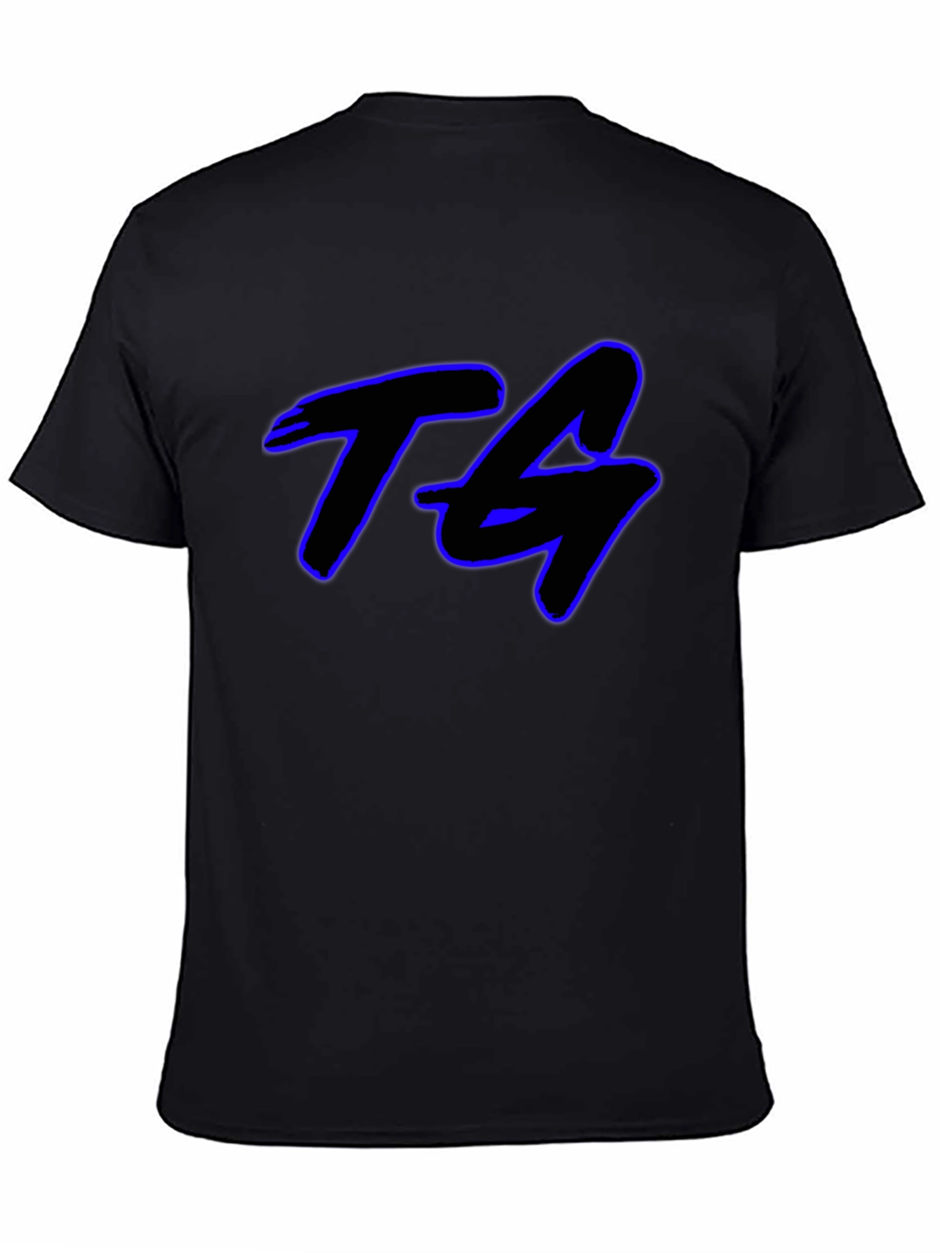 TG Graphic Print Black Cotton T-Shirt