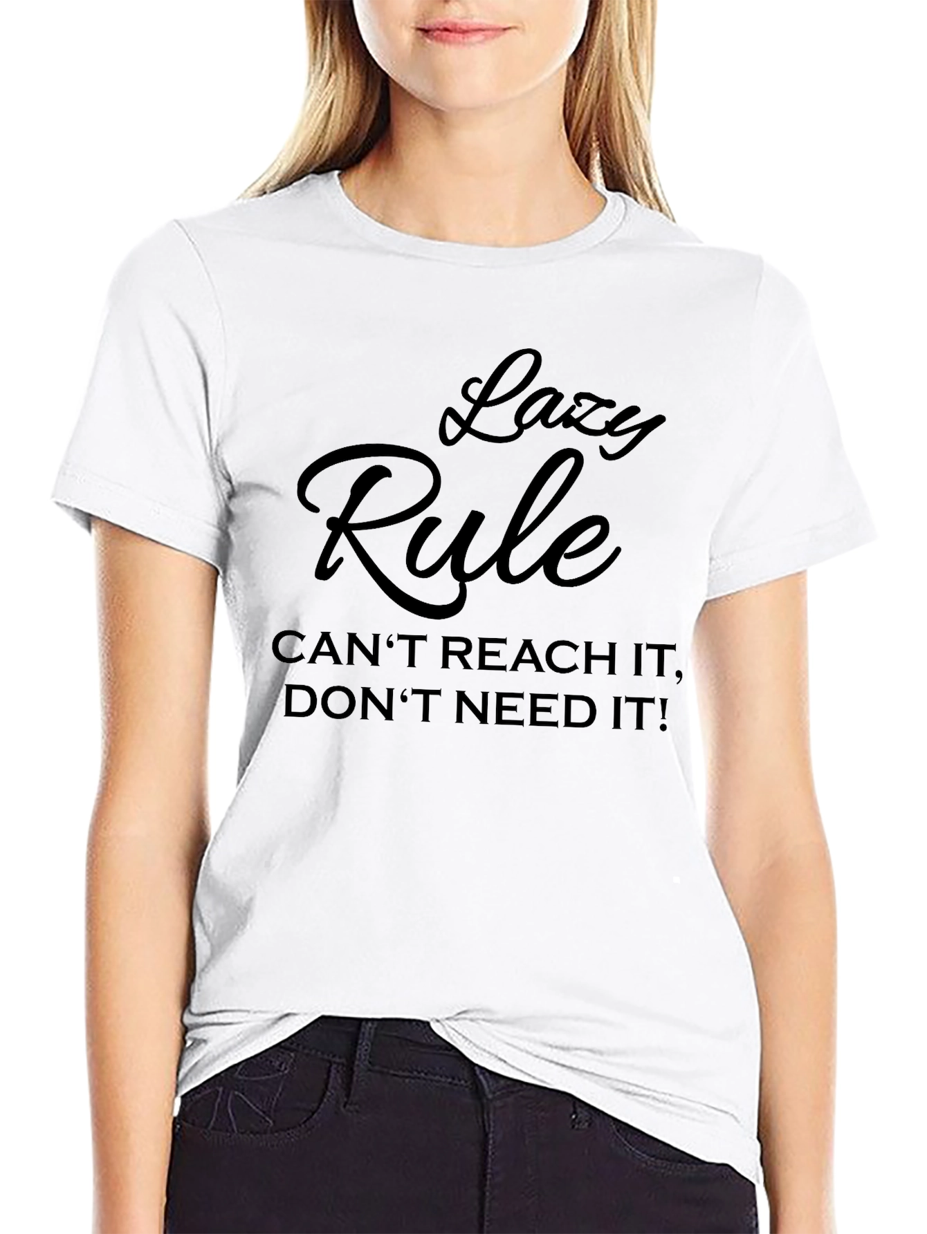 Lazy Rule Graphic Tee - Mens Black T-Shirt