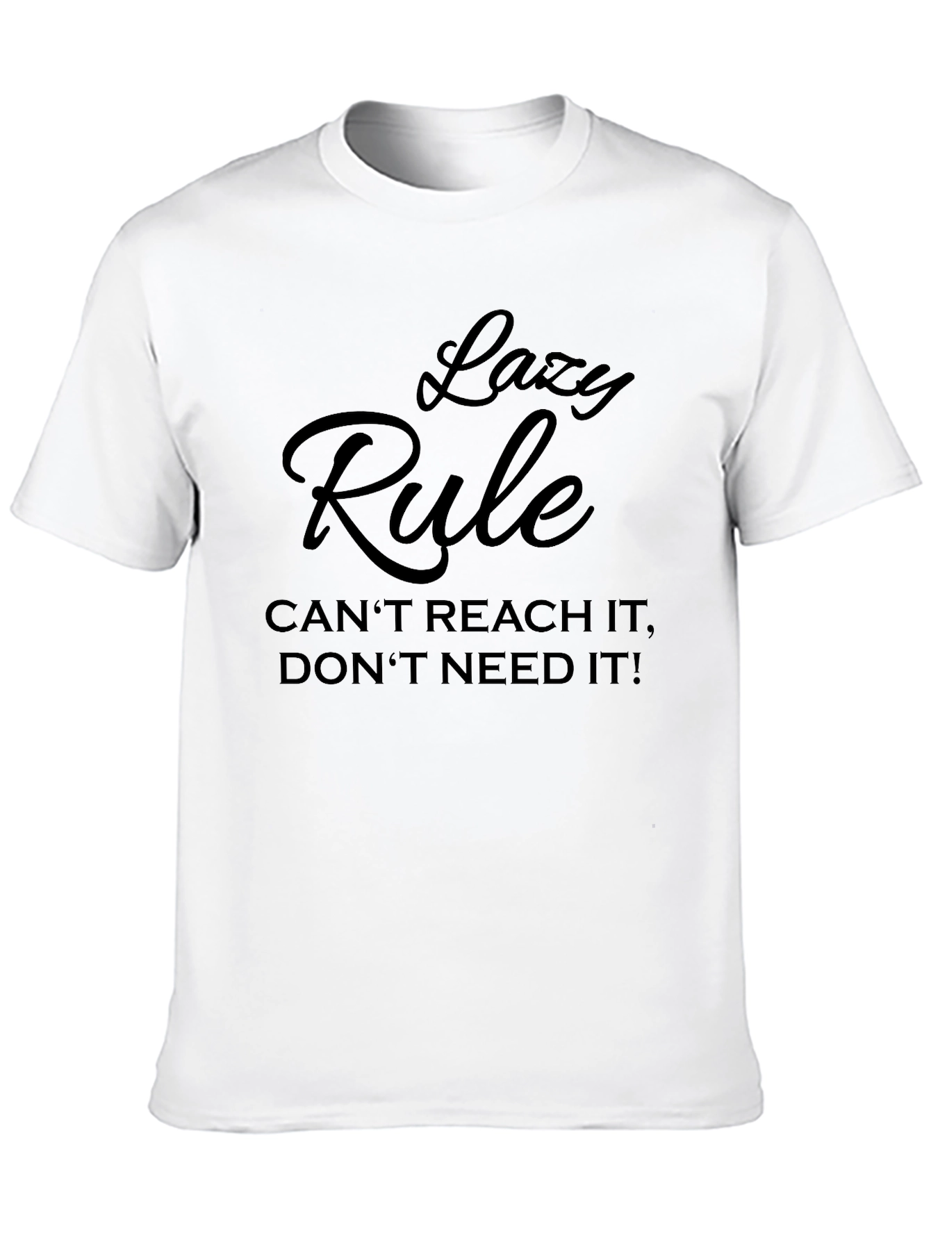 Lazy Rule Graphic Tee - Mens Black T-Shirt