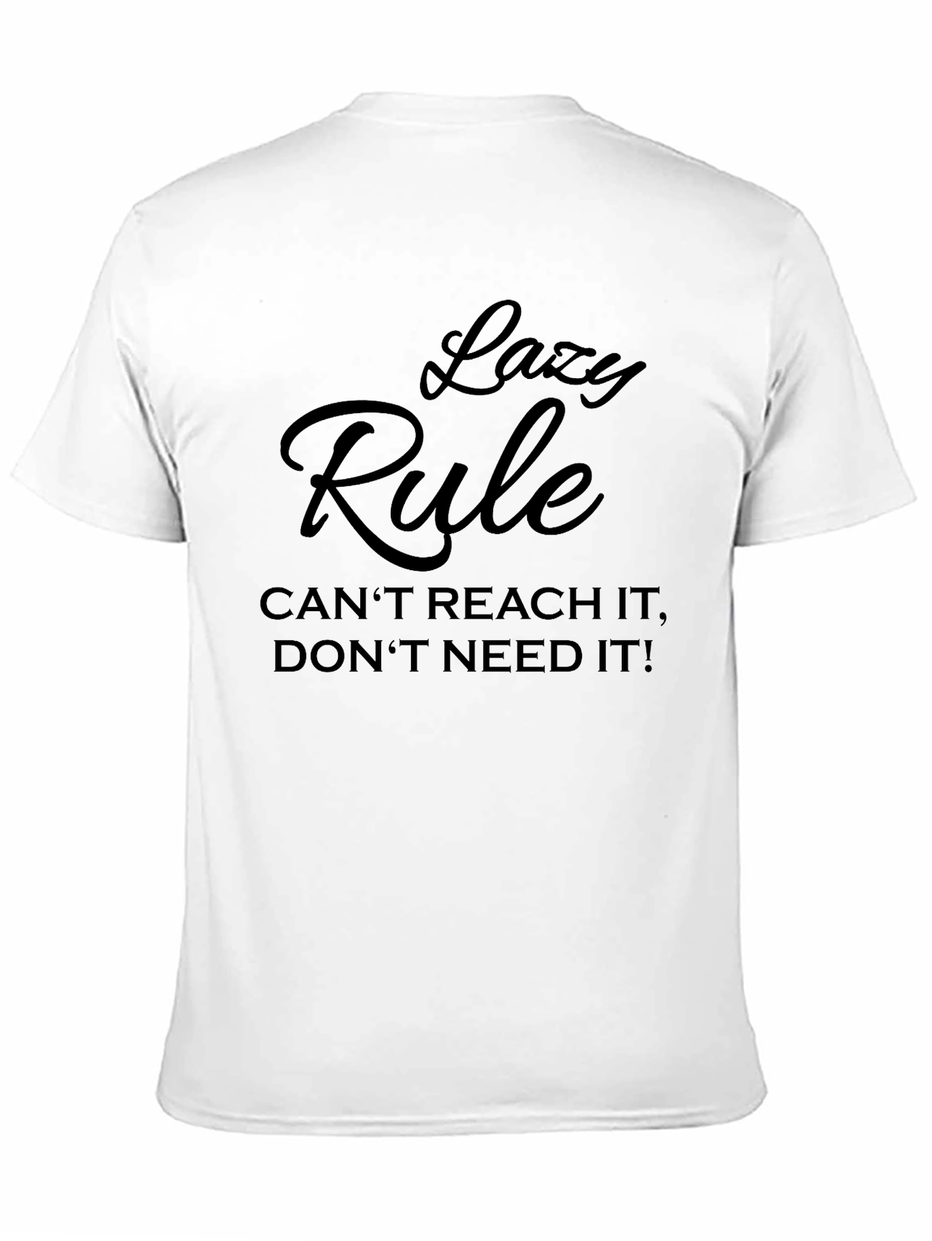 Lazy Rule Graphic Tee - Mens Black T-Shirt