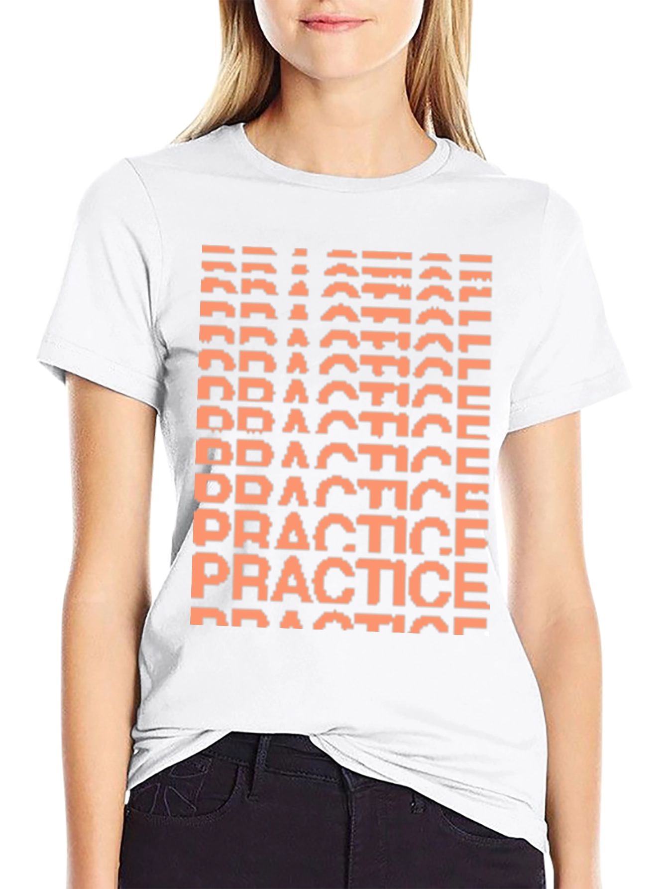 Practice Pixel Art Black T-Shirt