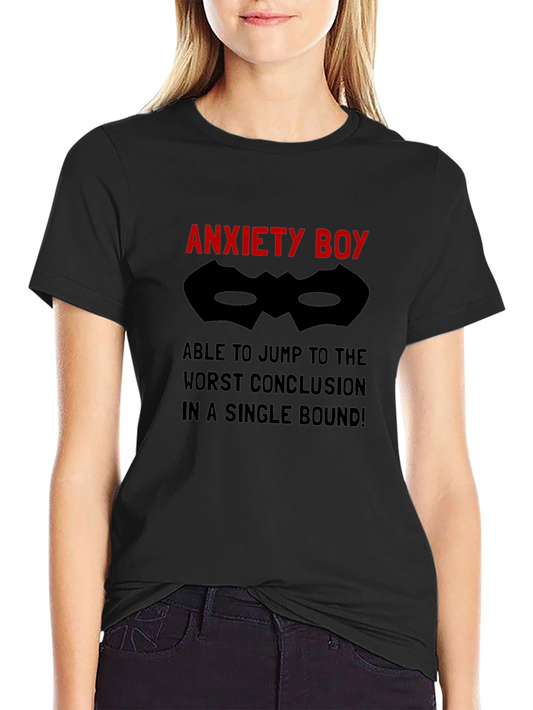 Anxiety Boy Humor T-Shirt