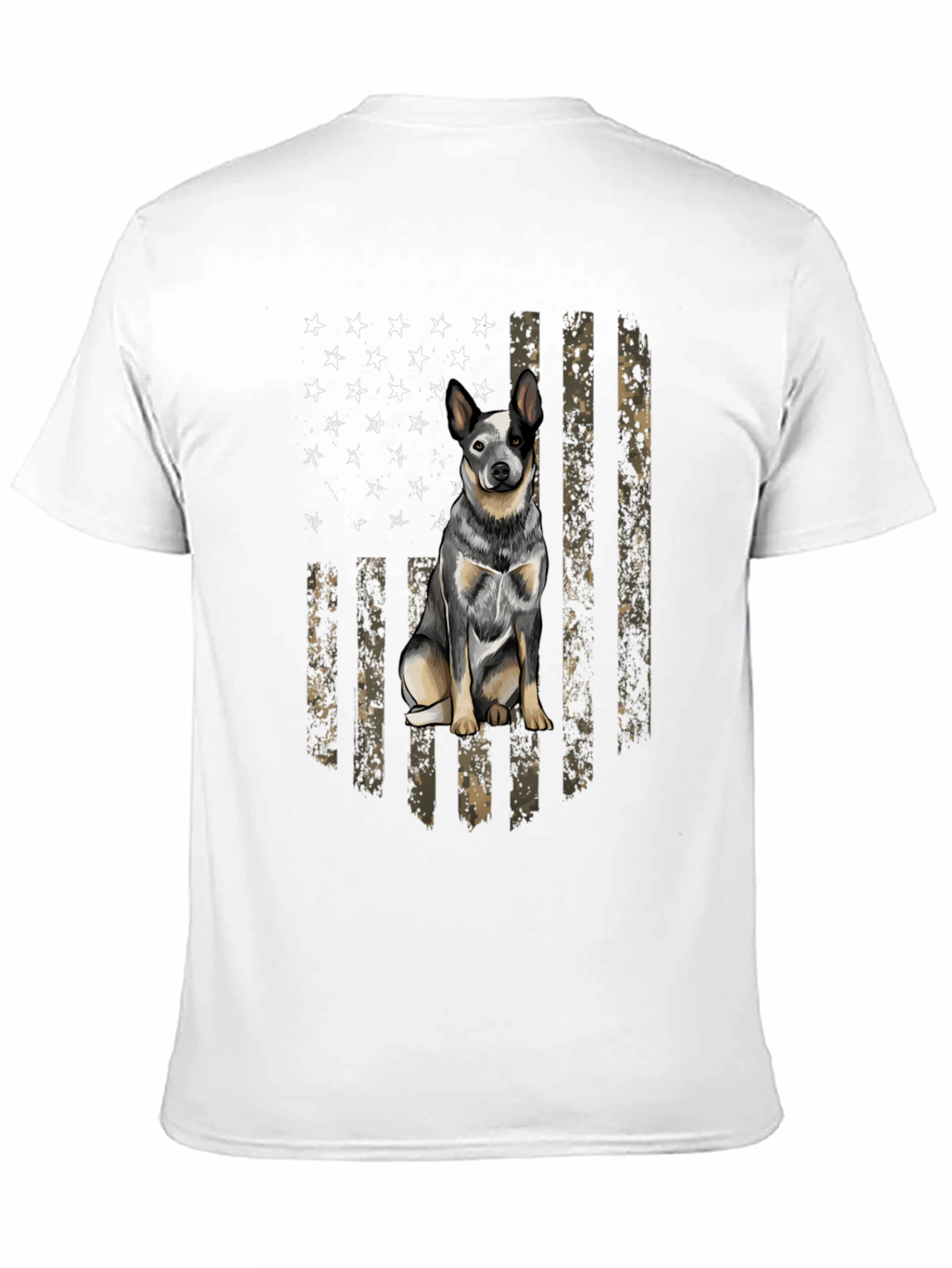 Australian Cattle Dog US Flag T-Shirt