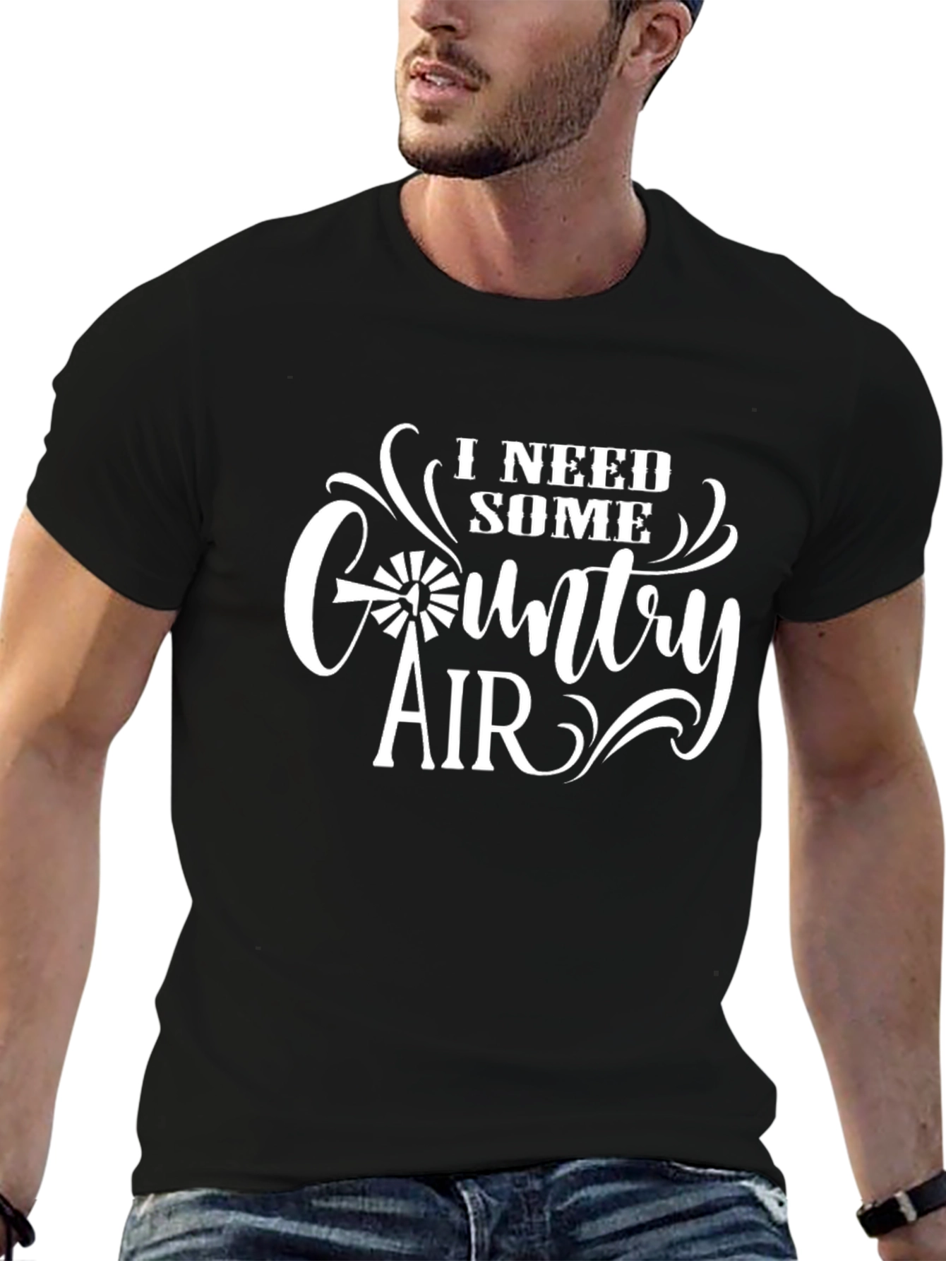 Country Air Graphic Tee - Black