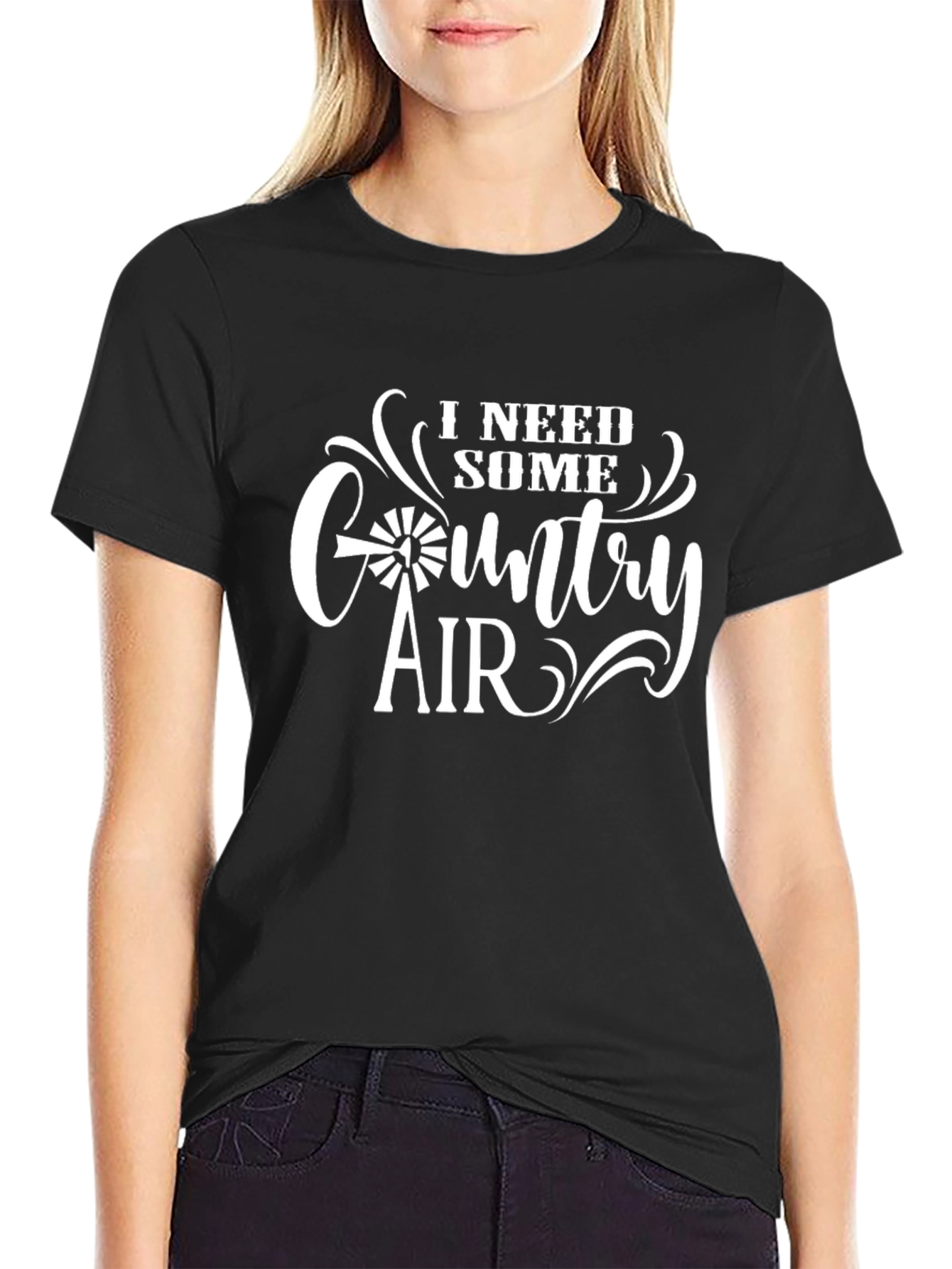 Country Air Graphic Tee - Black