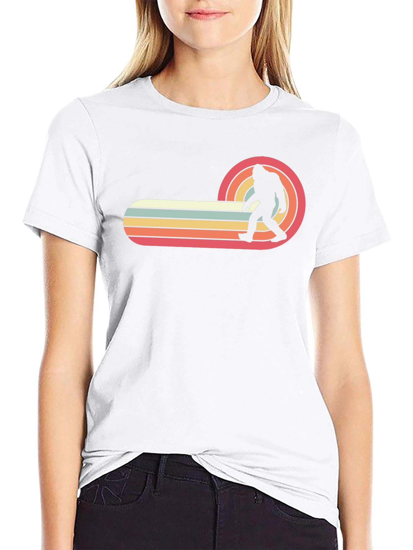 Retro Bigfoot T-Shirt - Novelty Sasquatch Tee