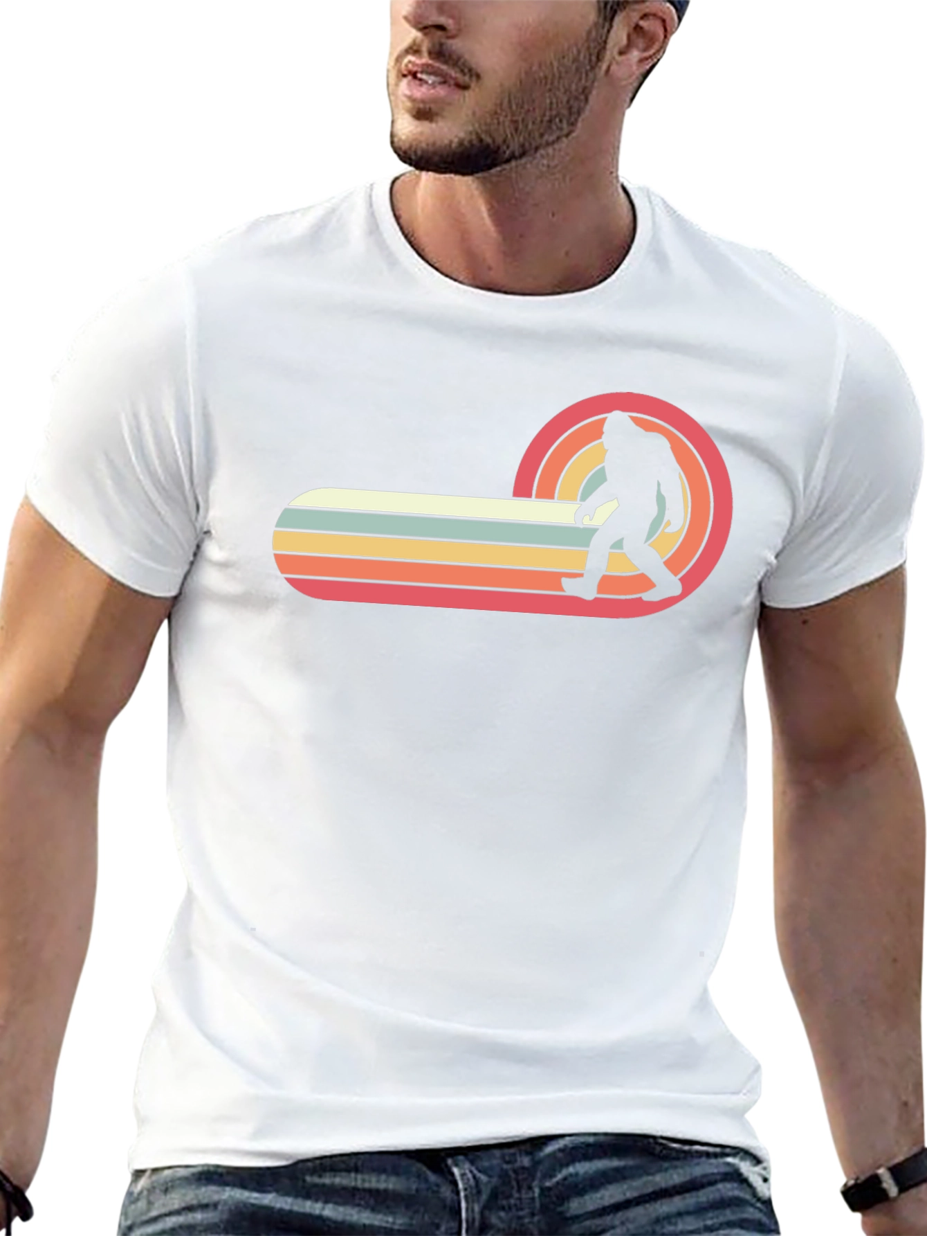 Retro Bigfoot T-Shirt - Novelty Sasquatch Tee