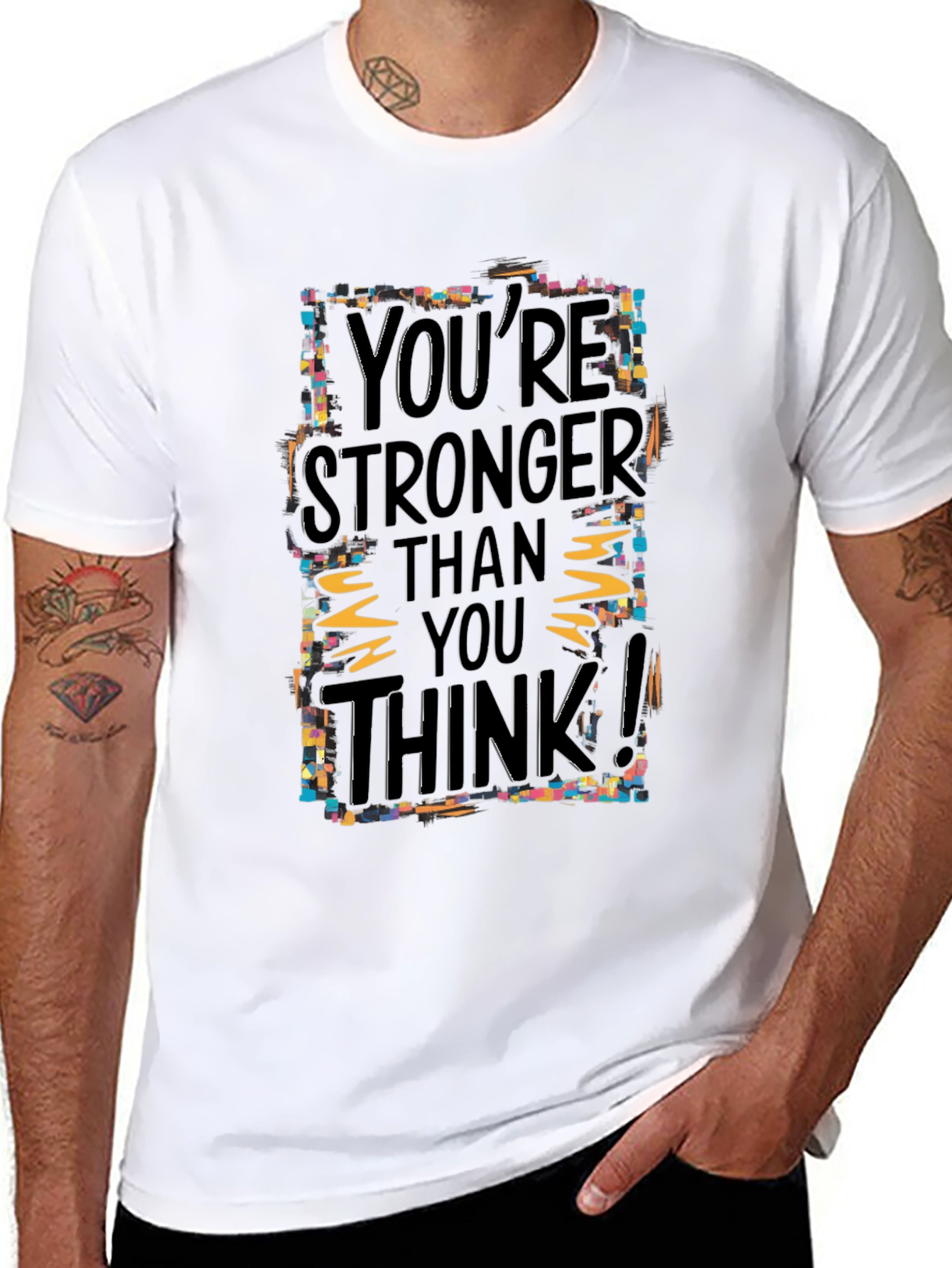 Motivational Graphic Tee: Youre Stronger Than You Think!